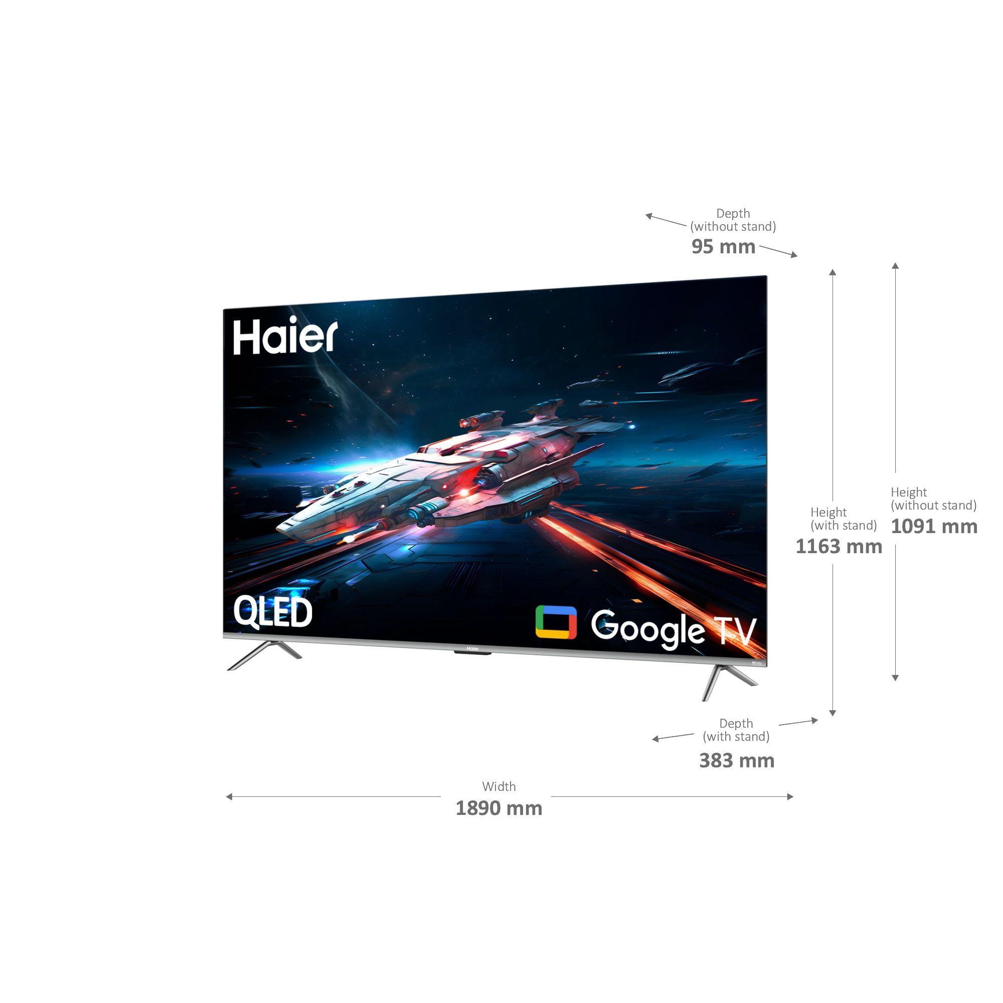 Televisão HAIER TV H85Q800UX (85" - 4K UHD QLED - Preto) — miniatura 5