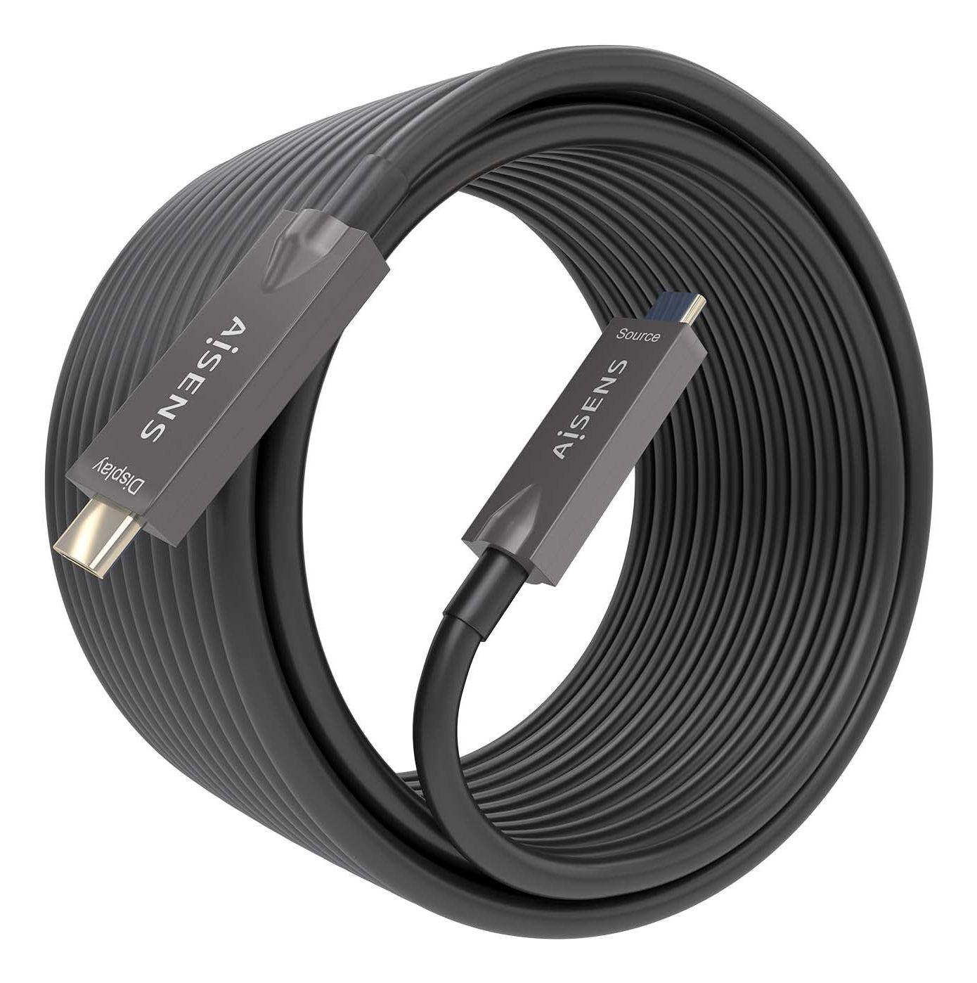 Cabo USB-C AISENS A157-0882 (10 m - USB C - Preto) — miniatura 2