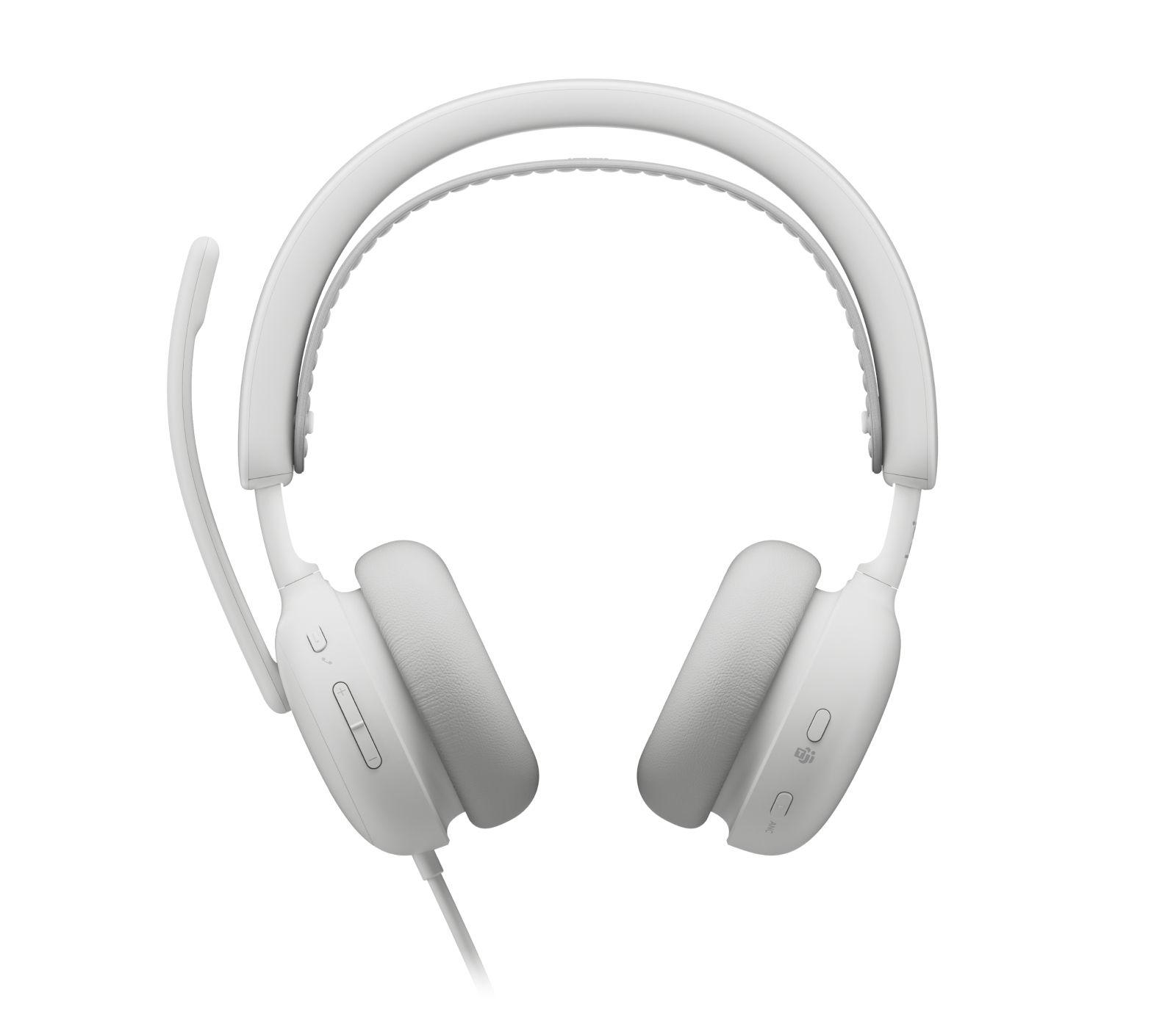 Headset LOGITECH Zone Wired 2 for Business (Binaural - Com fios - Supra-aural - Branco), miniatura 4