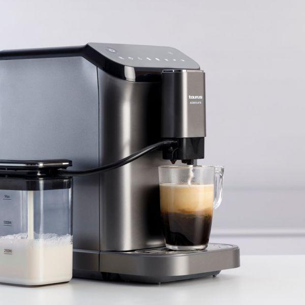 Máquina de Café Superautomática TAURUS Accento Latte (Grãos de café - 1350 W - 20 bar - Preto/Cinzento) — miniatura 4