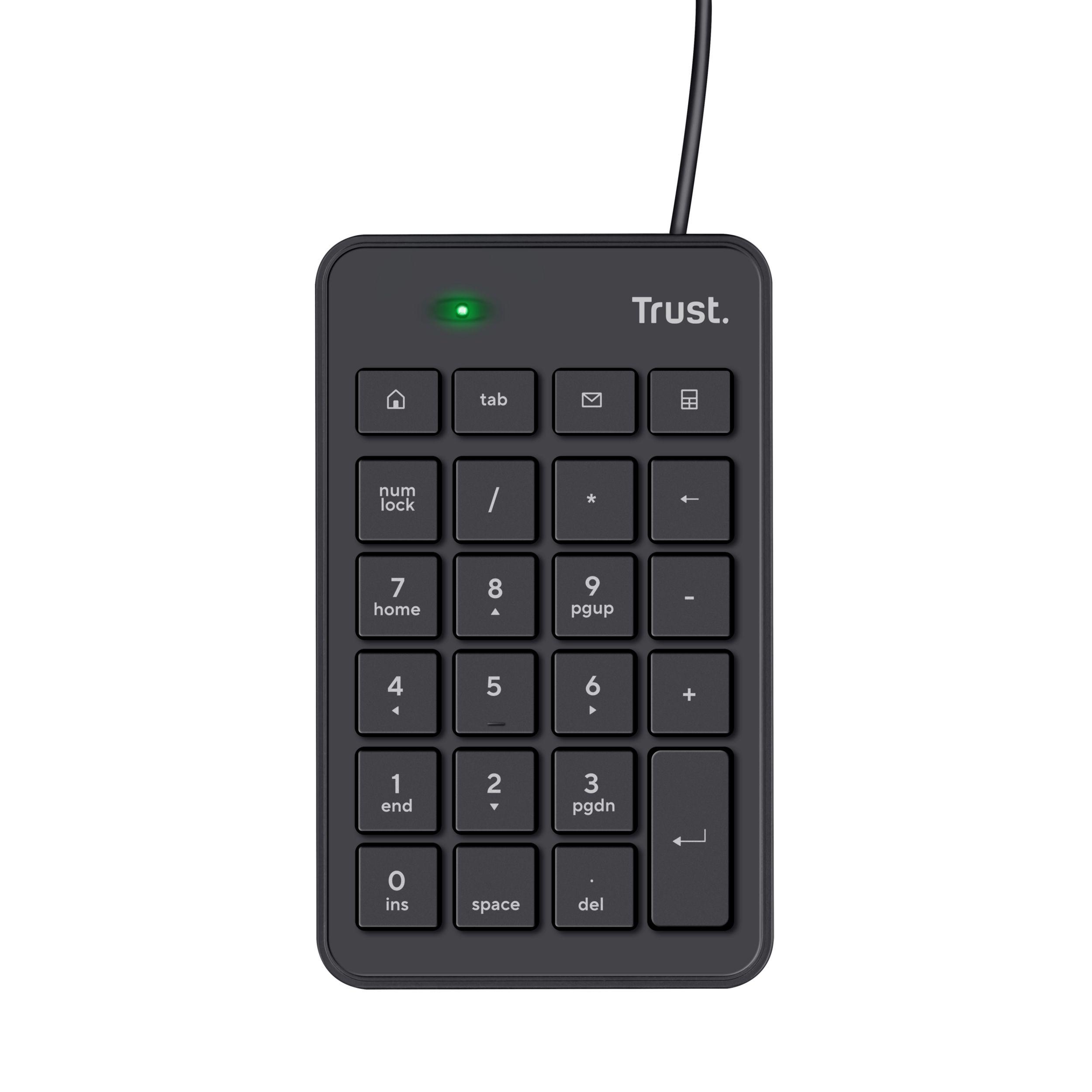Teclado TRUST Xalas 22221 (Membrana - USB - Sim, 5 - Preto) — miniatura 2