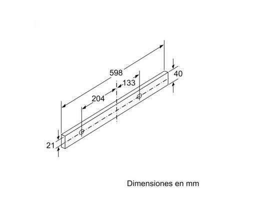 Exaustor de Encastre SIEMENS LI67SA531 (60 cm - 29 cm - Prateado) — miniatura 5