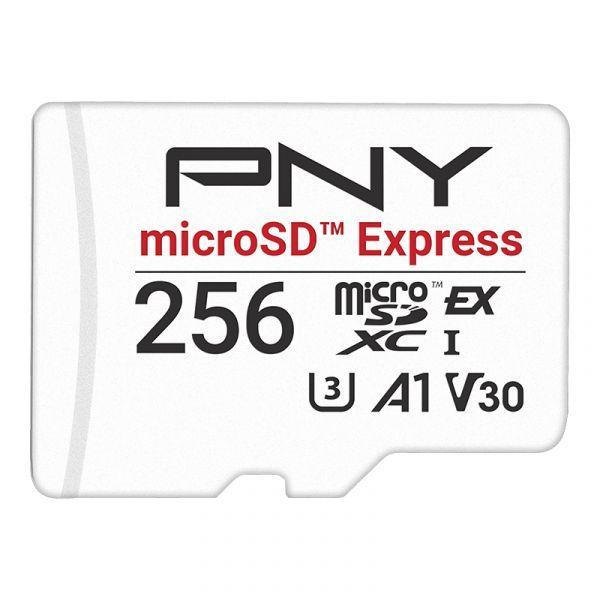 Cartão de Memória microSD PNY TECHNOLOGIES P-SDU256P31880EXP-GE (256GB - 890 MB/s - Branco)