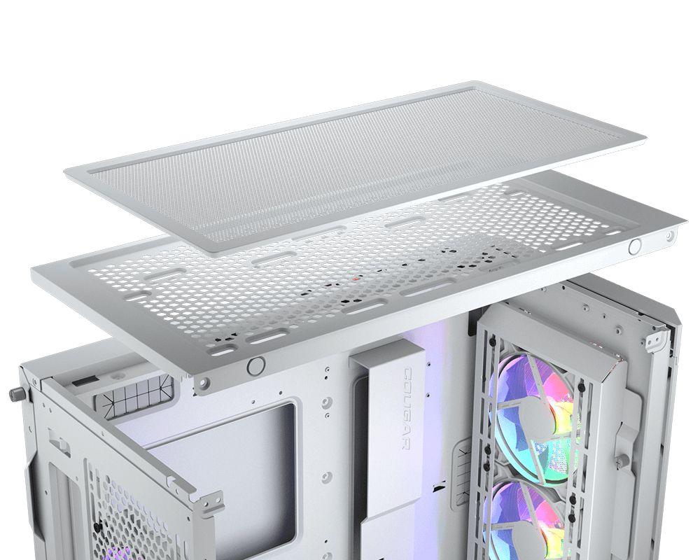 Caixa de Computador COUGAR DuoFace Pro RGB CGR-5AD1W-RGB (Midi Tower - Metal, Nylon, Vidro temperado - 190 mm - Branco), miniatura 8
