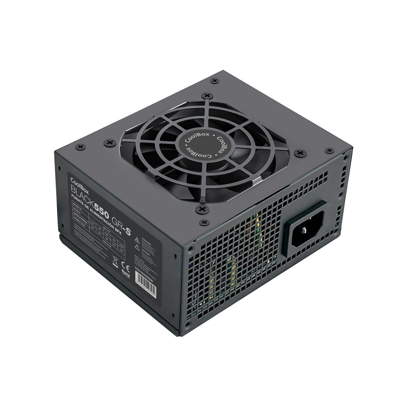 Fonte de Alimentação COOLBOX SFX Black550 GR-S (550 W - Preto)