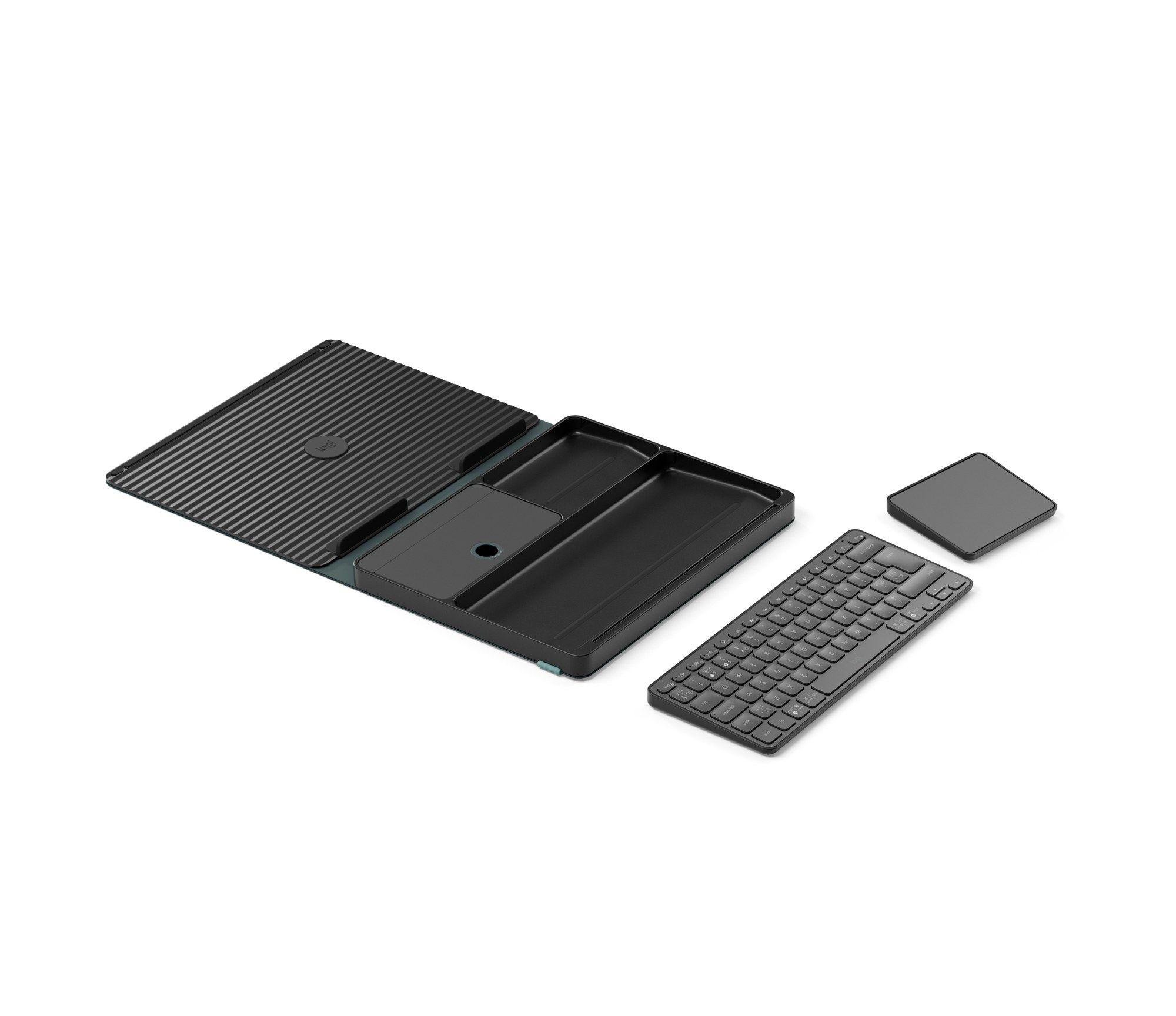 Teclado LOGITECH Casa Pop-Up Desk (Inglês - Teclas tesoura - Mini - Cinzento) — miniatura 5