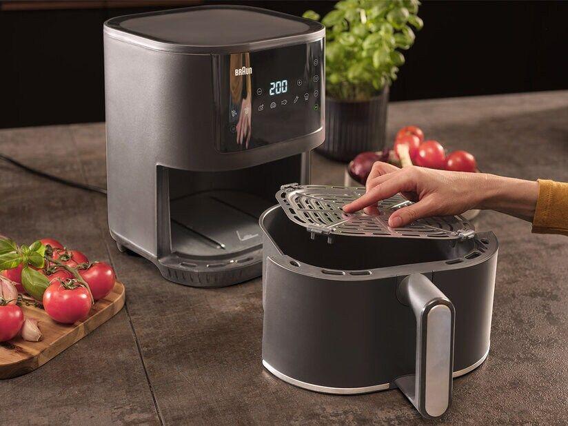 Fritadeira a Ar Quente BRAUN MultiFry 3 HF3030 (1500 W - 200 °C - 80 °C - Preto), miniatura 5