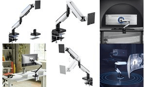 Suporte de Monitor LOGILINK BP0162 (17-49 polegadas - 20 kg - Preto/Branco)