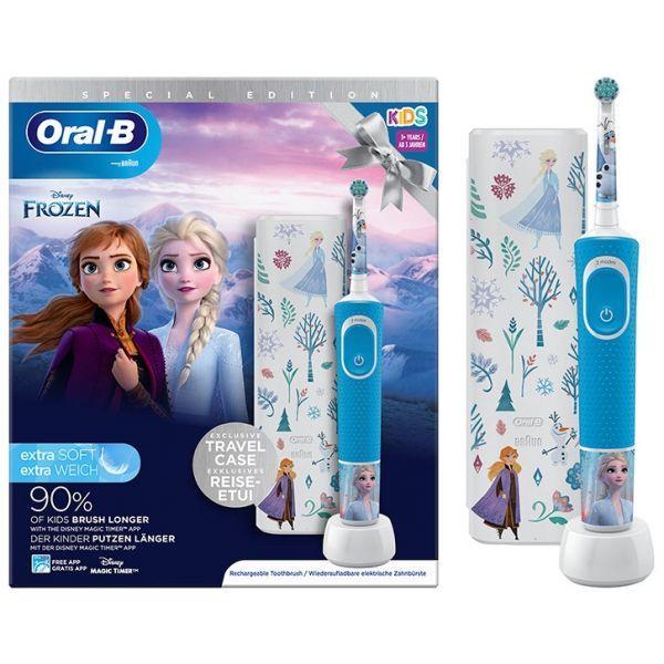 Escova de Dentes Elétrica BRAUN Oral-B Vitality Pro Kids Frozen (Multicor e Branco), miniatura 2