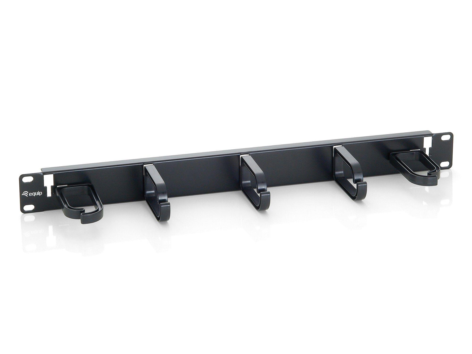 Painel de Gestão de Cabos EQUIP 327311 (Rack 19" - 1U - 5 anéis - Preto)