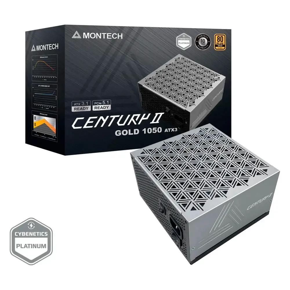 Fonte de Alimentação MONTECH Century II 1050W (ATX - 1050 W - 80 PLUS Gold - Prateado), miniatura 2