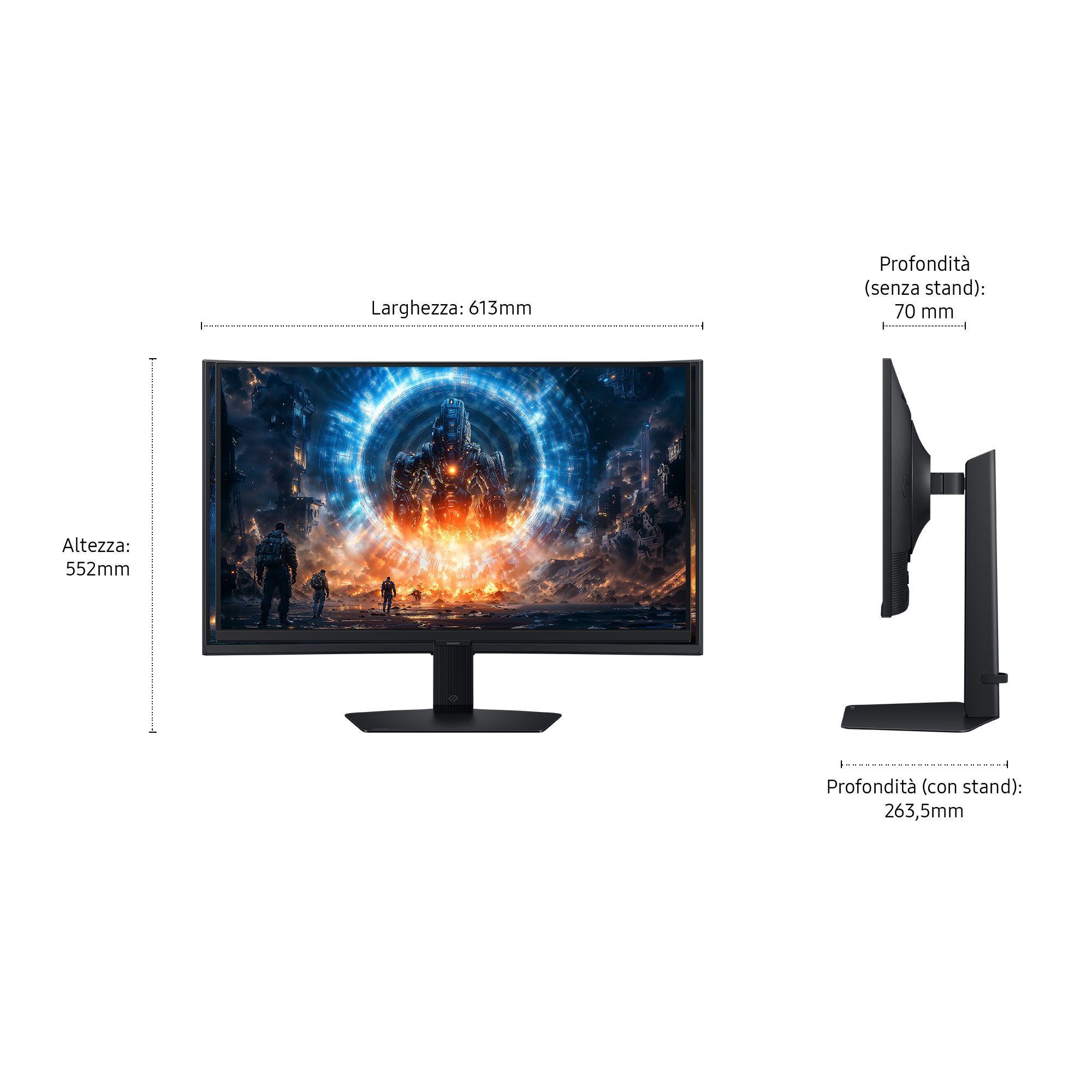 Monitor SAMSUNG Odyssey G6 G60F LS27FG602EUXEN (27" - IPS - 350 Hz - Preto) — miniatura 5
