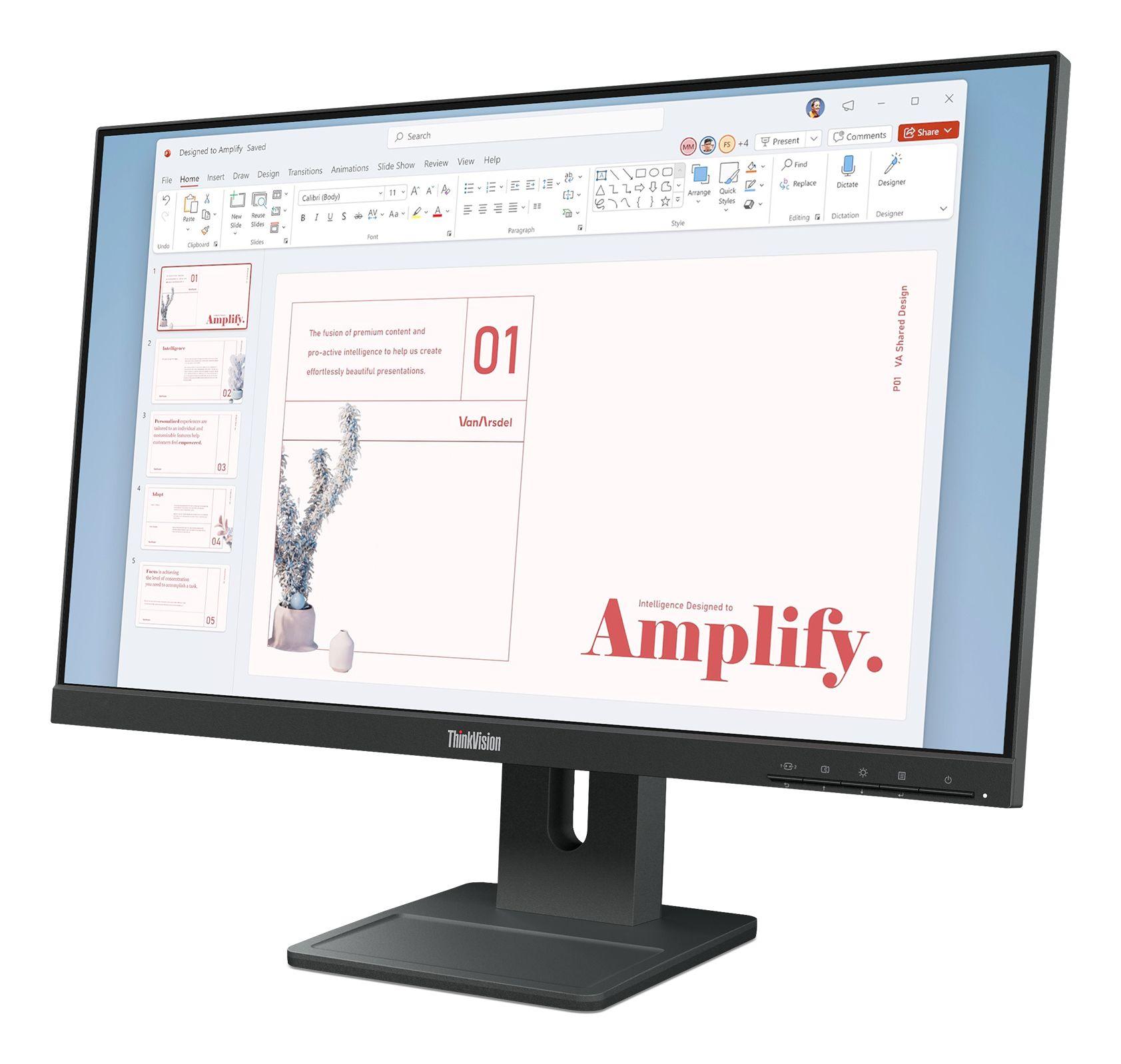 Monitor LENOVO ThinkVision E24-40 (23,8" - IPS - 100 Hz - Preto), miniatura 2
