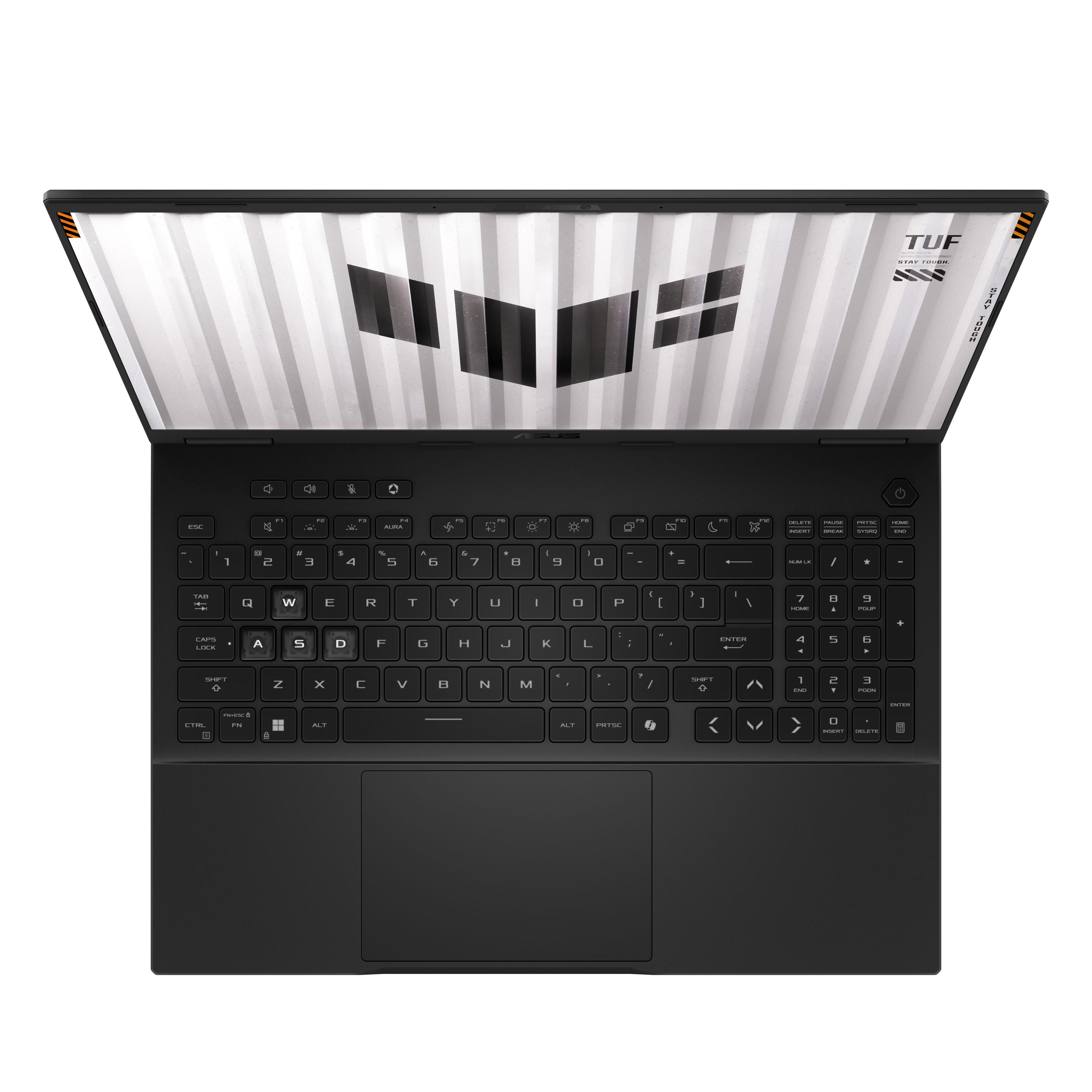Portátil ASUS TUF Gaming F16 TUF608JMR-RV057W (Windows 11 Home - Intel Core i7-14xxx - Intel Core i7-14650HX - Cinzento)