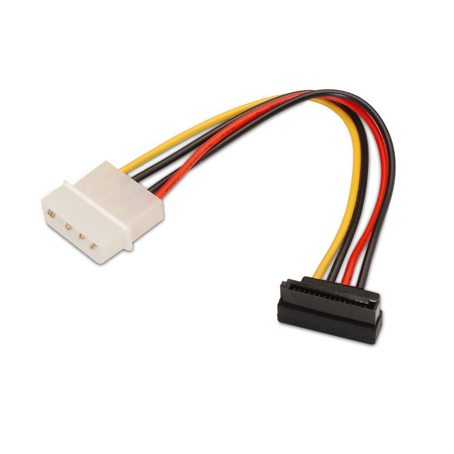 Cabo de Alimentação Interna AISENS A131-0160 (0,16 m - Molex - SATA 15-pin - Preto)