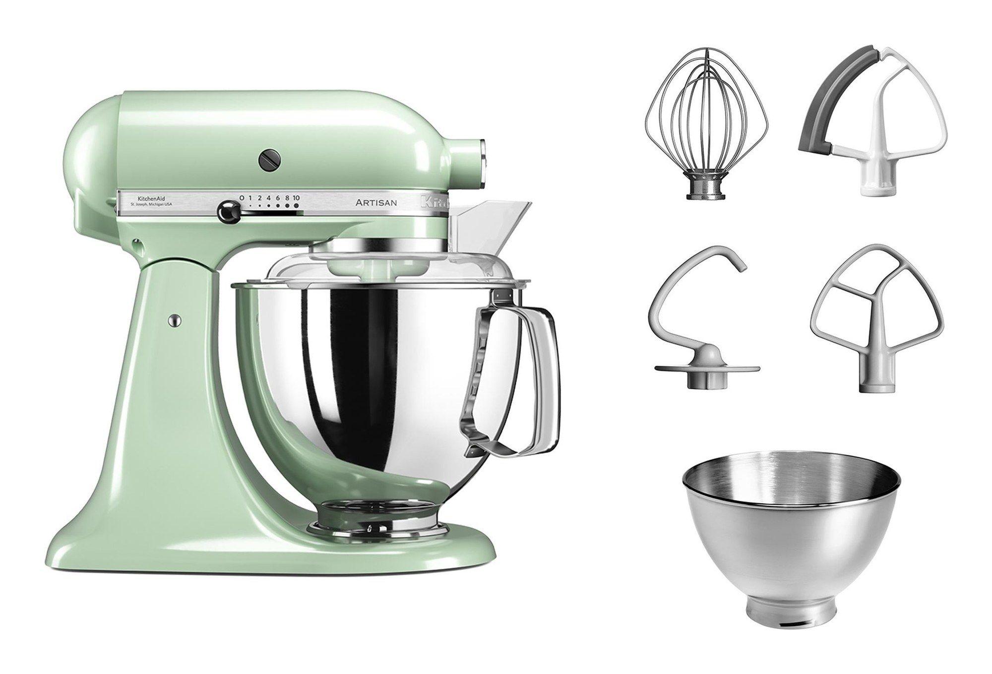 Batedeira Planetária KITCHENAID Artisan 5KSM175PSEPT (300 W - 4,7 l - Altura 36 cm - Verde Pistácio) — miniatura 2