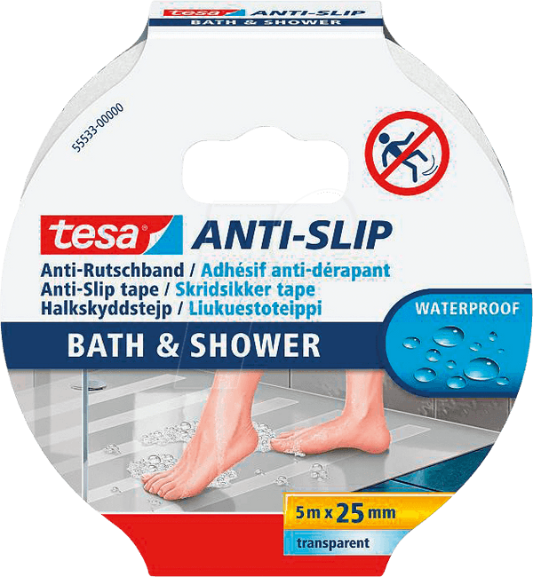 Fita Antiderrapante TESA 55533-00000-11 (25 mm x 5 m - Transparente), miniatura 2
