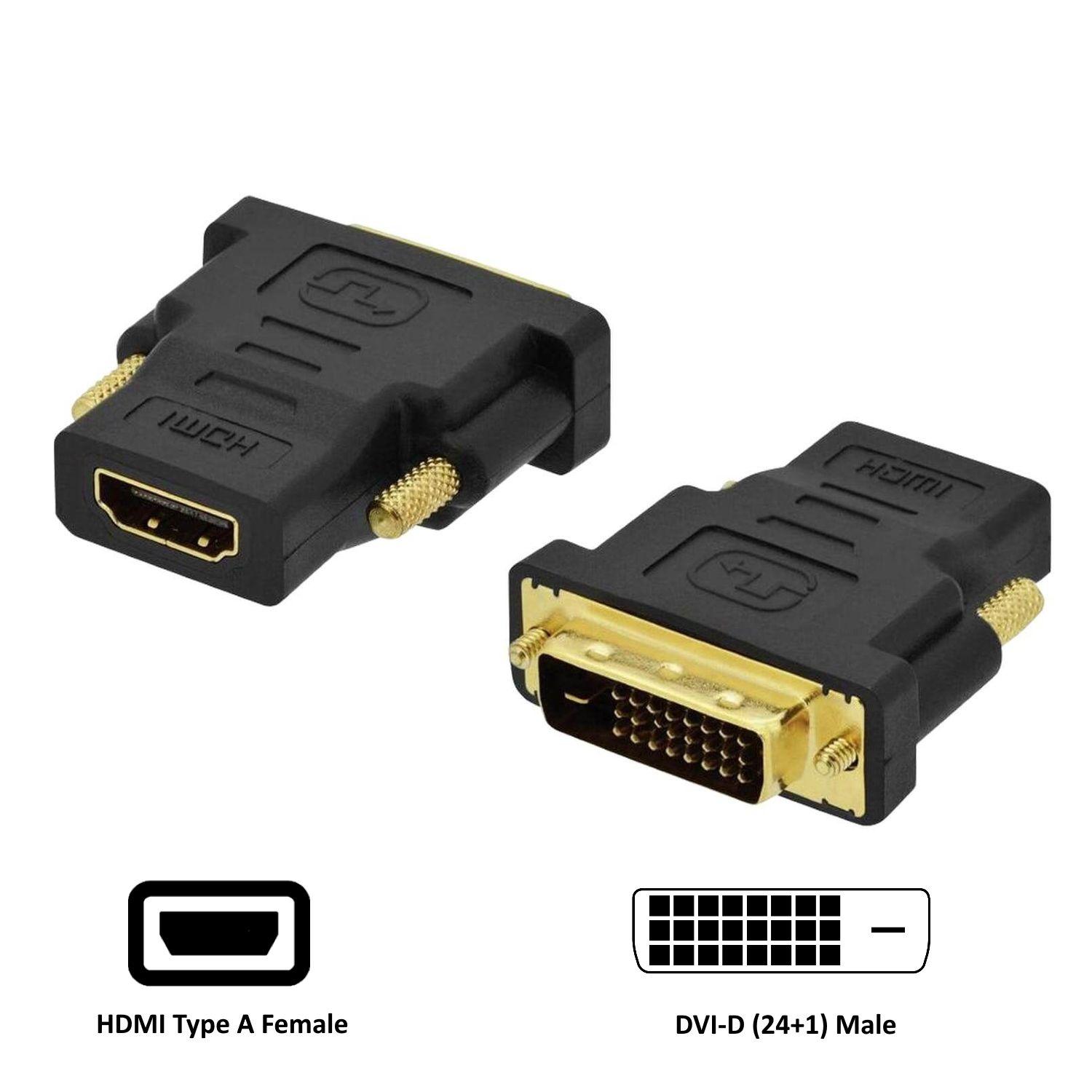 Adaptador DVI-D para HDMI EWENT EC1371 (DVI-D 24+1 - Preto) — miniatura 2
