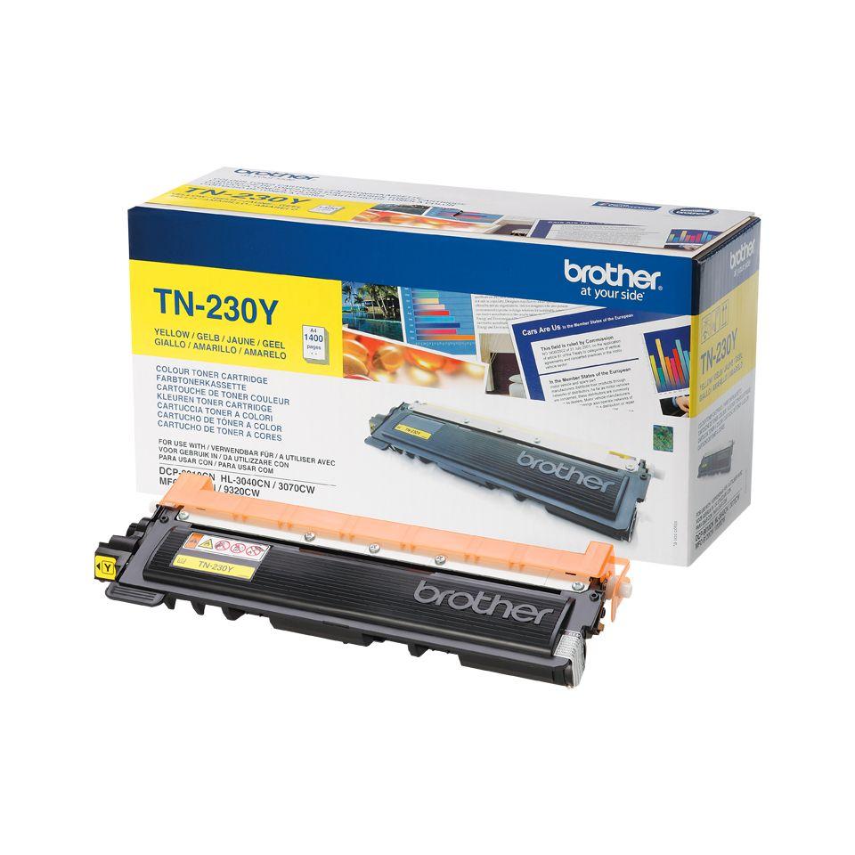 Toner BROTHER TN-230Y (1400 páginas - Amarelo)