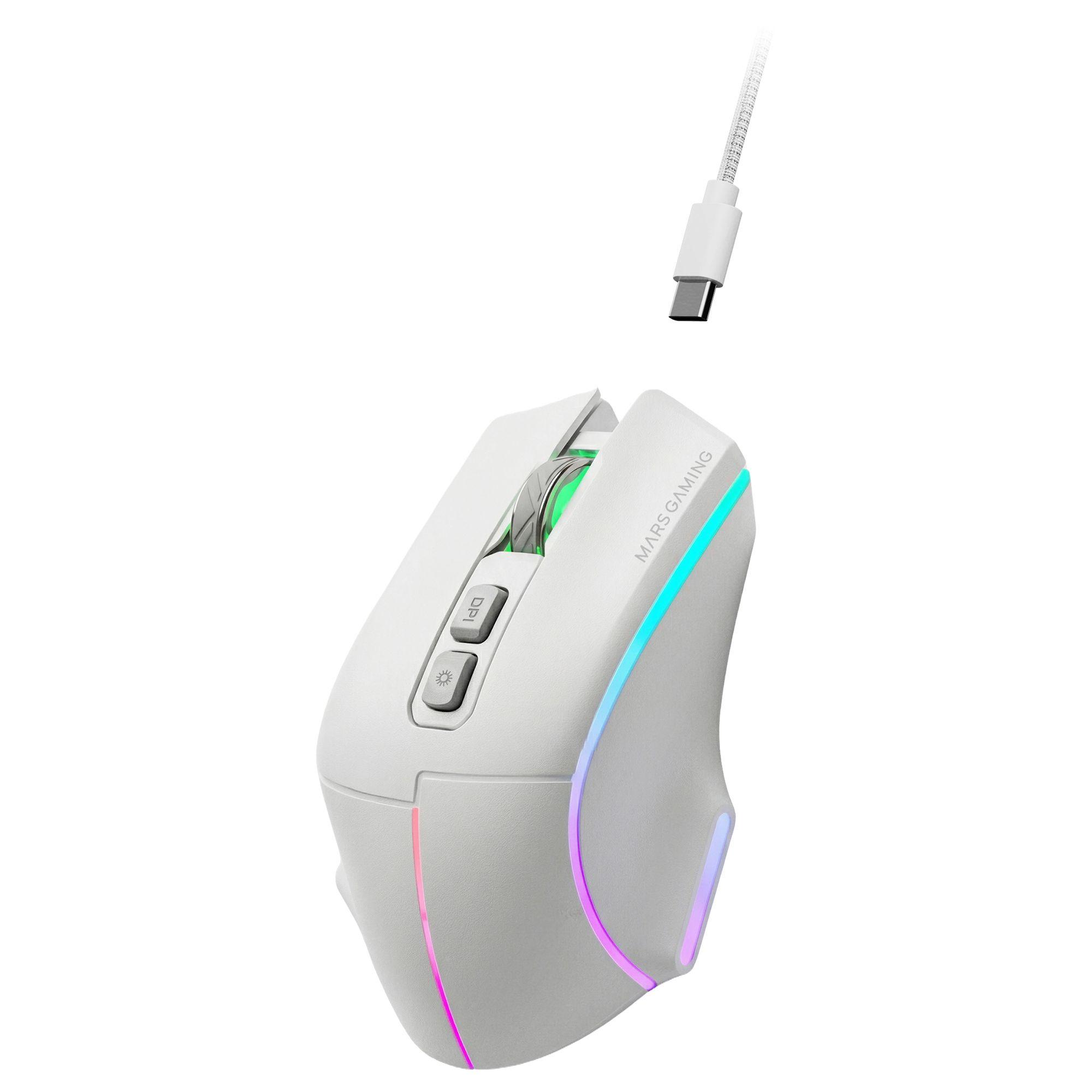 Rato Gaming MARS GAMING MMW-Vector (Mão direita - 12000 DPI - Ótico - Branco) — miniatura 6