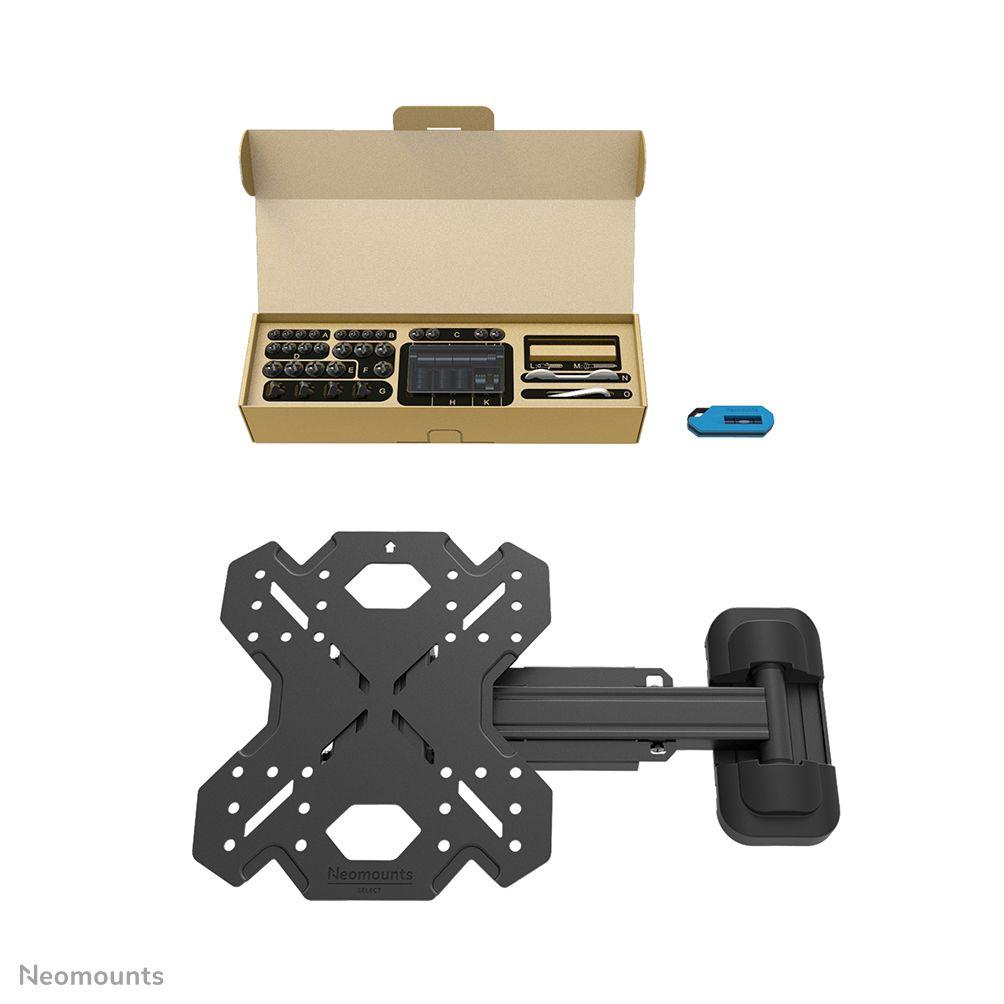 Suporte de Parede para TV NEOMOUNTS WL40S-840BL12 (200 x 200 mm - 100 x 100 mm - 139,7 cm - Preto), miniatura 10
