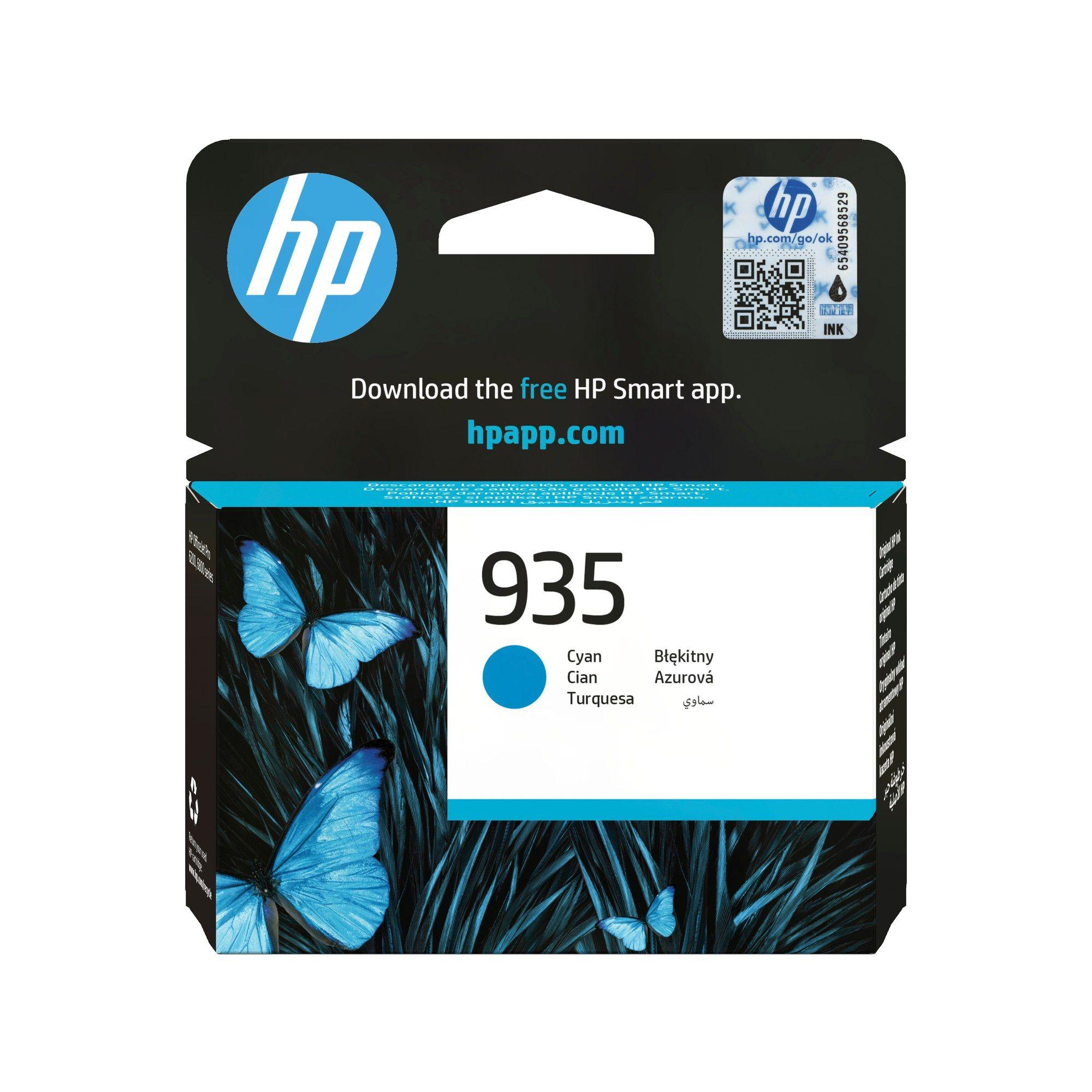 Tinteiro HP 935 C2P20AE (400 páginas - Ciano)