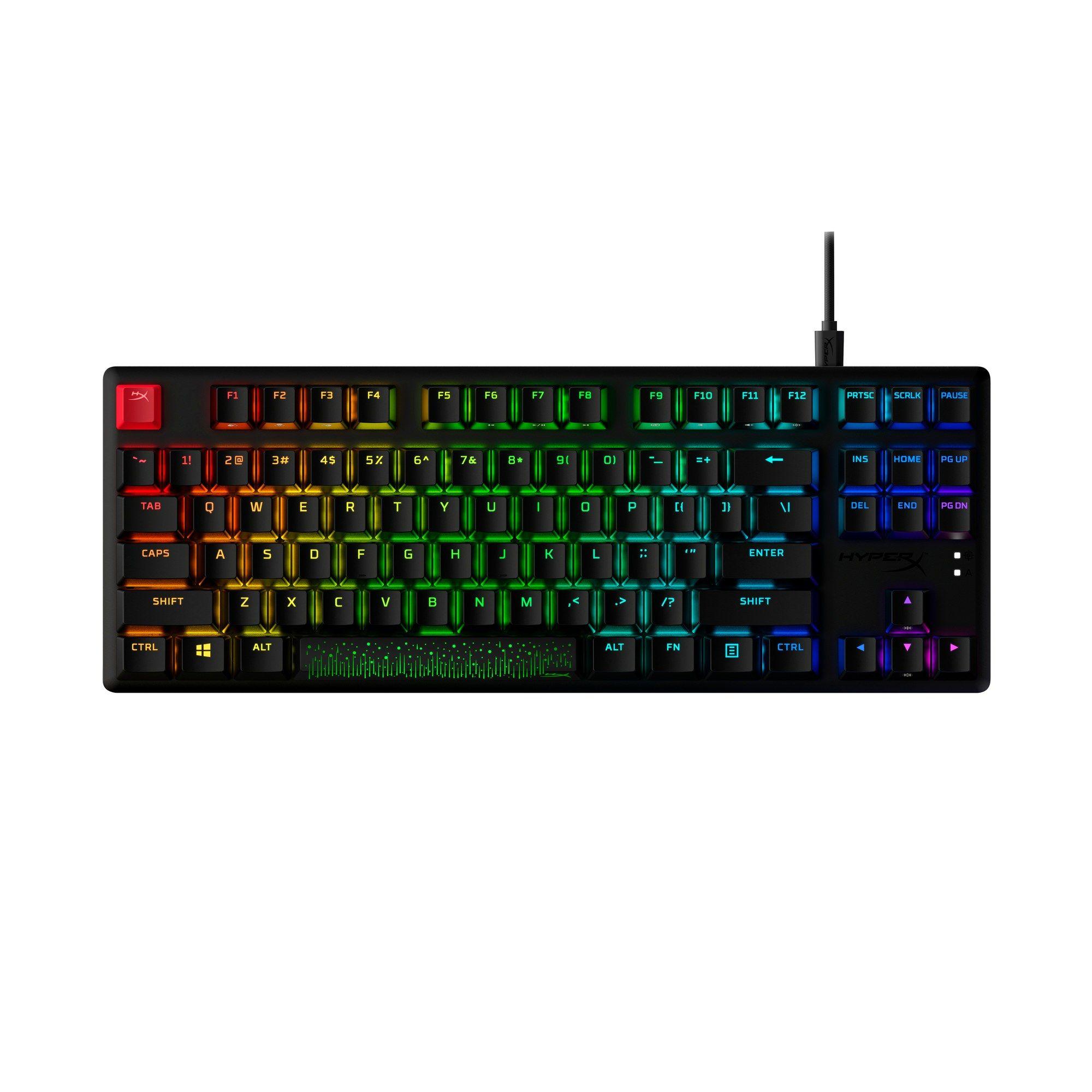 Teclado HYPERX Alloy Origins Core PBT (US - HyperX Blue - USB - Preto) — miniatura 7