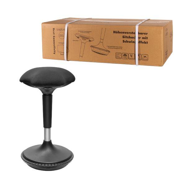 Banco Ergonómico de Escritório LOGILINK EO0011 (24 cm - Tecido - Metal - Preto) — miniatura 7