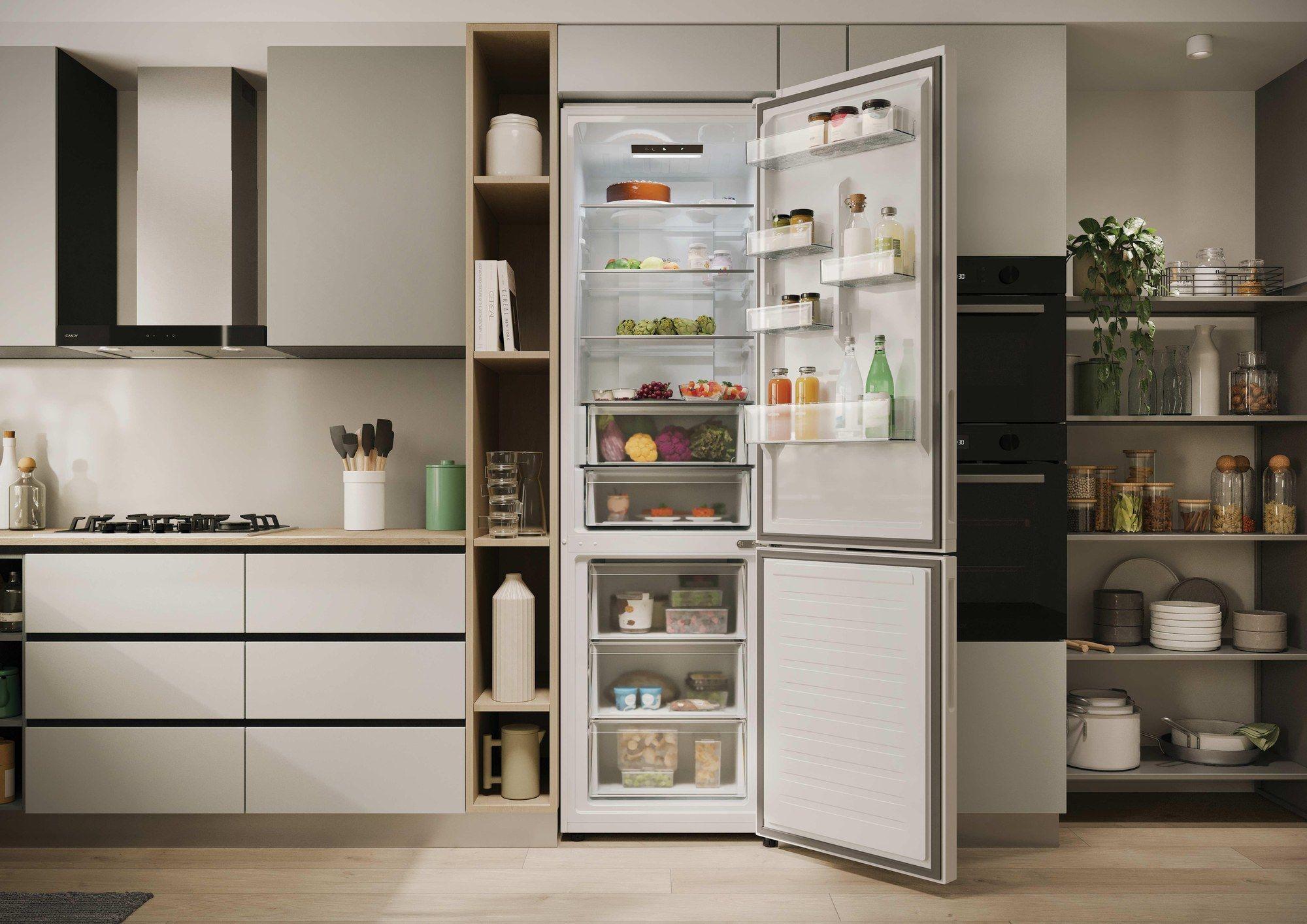 Frigorífico Combinado CANDY CNCQ2T620CW (Total No Frost - Altura 205 cm - 205 cm - Branco) — miniatura 12