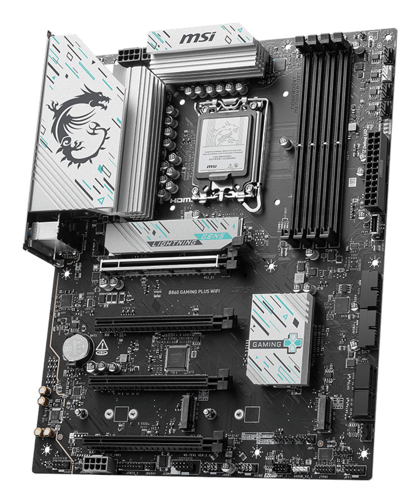 Motherboard MSI B860 GAMING PLUS WIFI (LGA 1851 (Socket V1) - Intel Core Ultra - ATX - Preto), miniatura 3