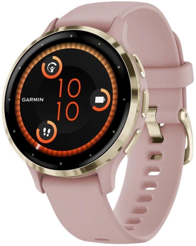 Smartwatch GARMIN Venu 3S (Redondo - Android, iOS - AMOLED - Dourado/Rosa)