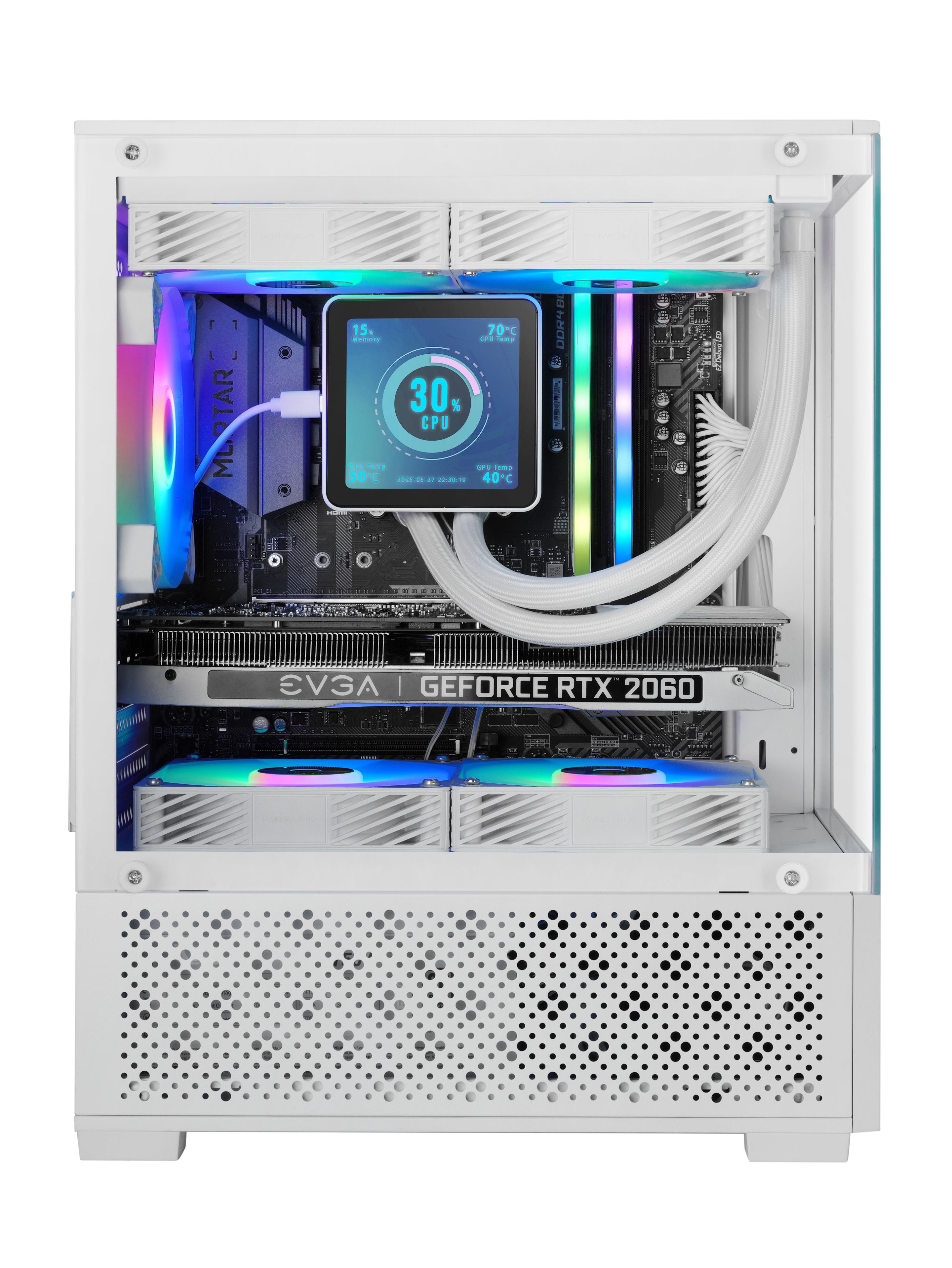 Caixa PC MARS GAMING MC-SE2W (micro ATX, Mini-ITX - Mini Tower - 16 cm - Branco) — miniatura 2