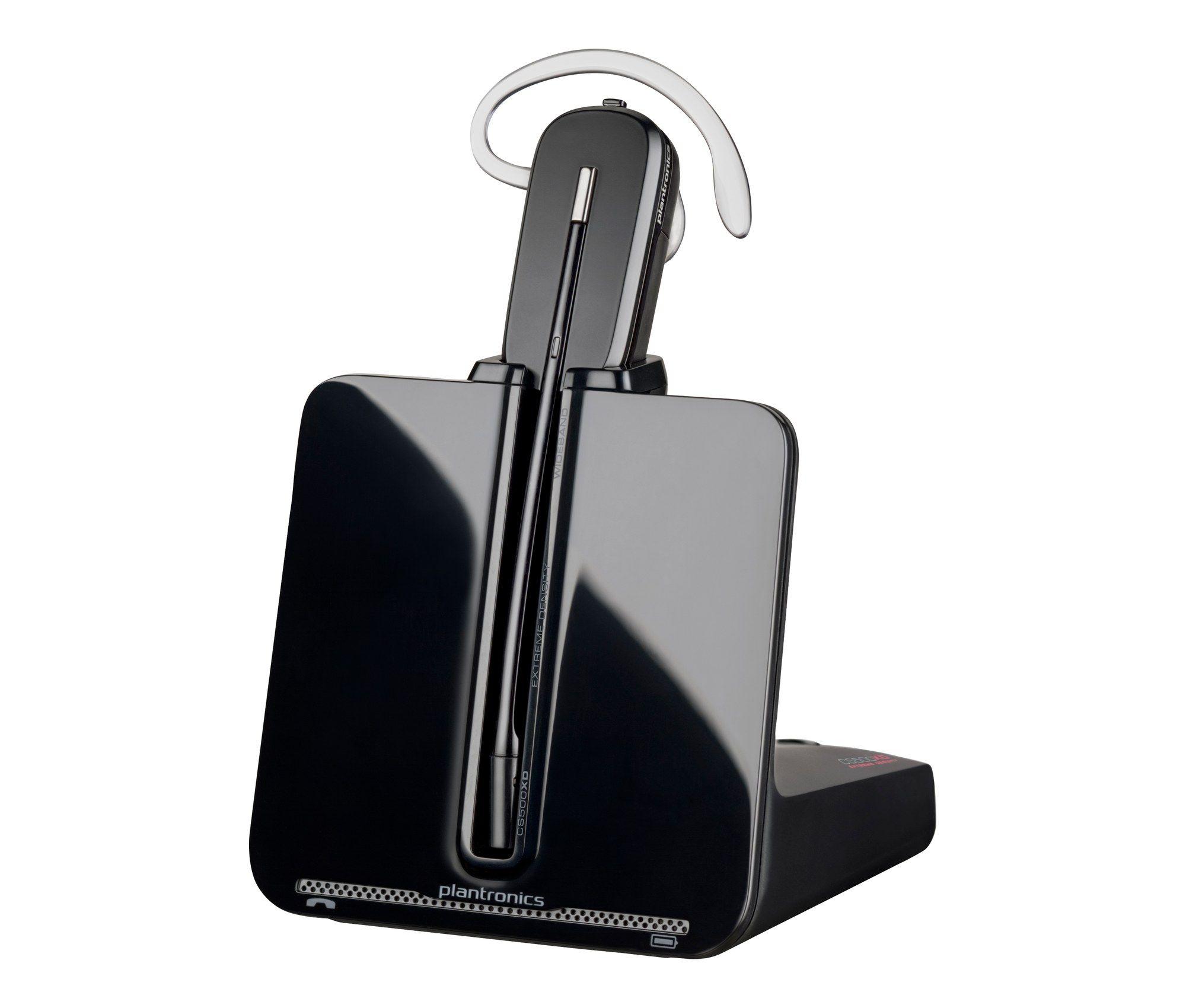 Headset POLY CS540A com Suporte de Atendimento (Com fios - Supra-aural - 7 h - Preto)