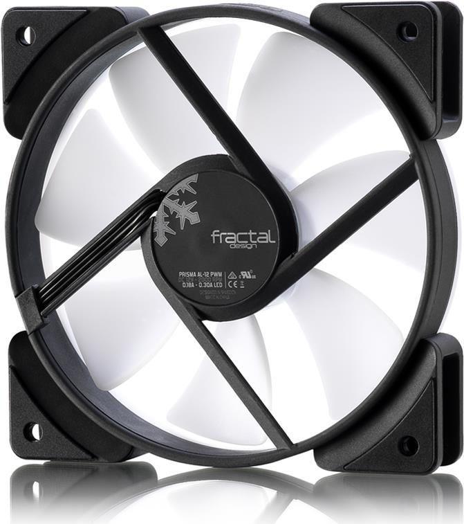 Ventoinha para Caixa de Computador FRACTAL DESIGN Prisma AL-12 PWM (ARGB multicolorida - Preto e Branco)