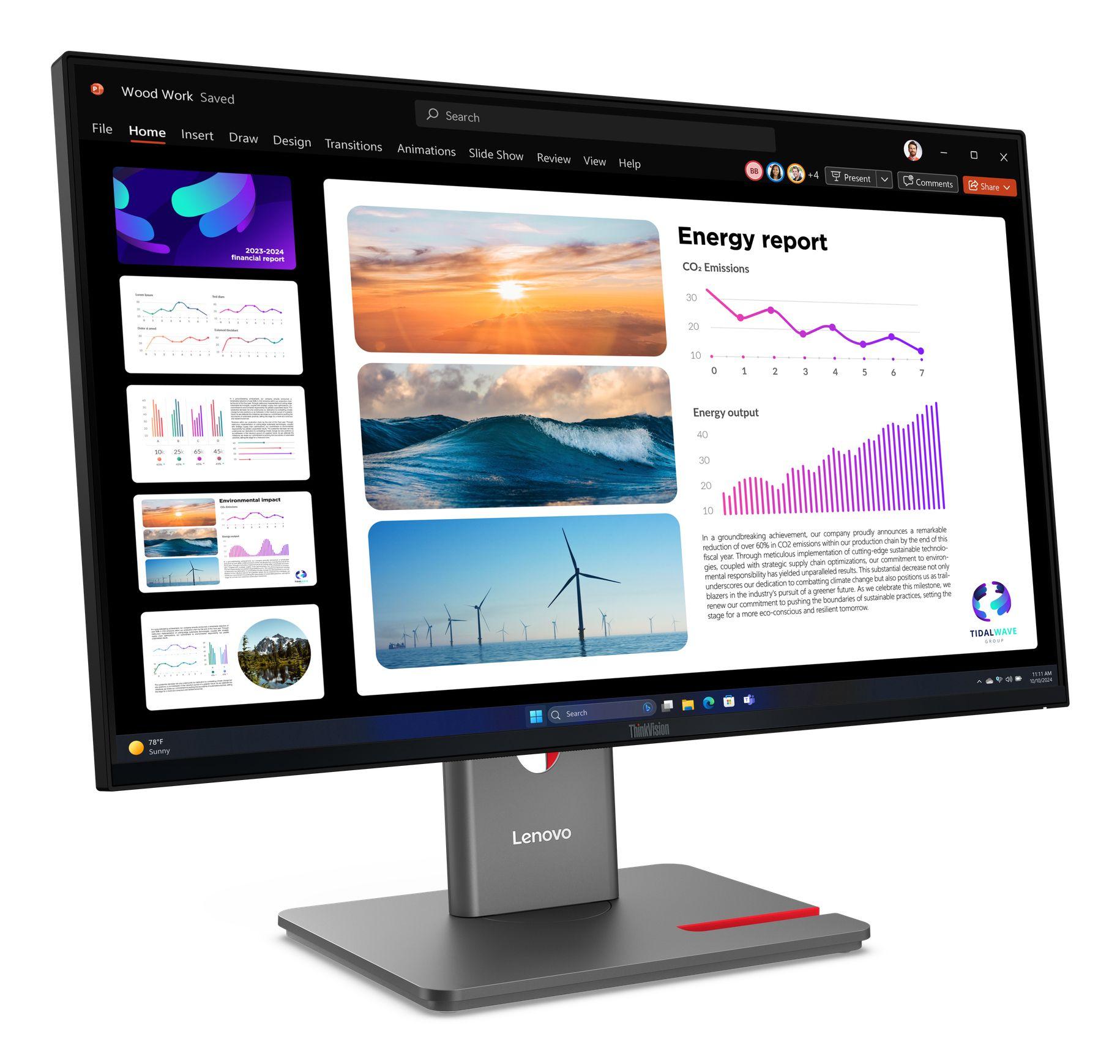 Monitor LENOVO ThinkVision P24Q-40 (23,8" - IPS - 120 Hz - Preto), miniatura 5