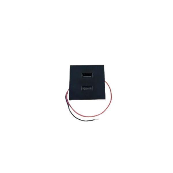 Carregador USB SHELLY SH-WALL-DISPLAY-USB-B (20 W - Preto), miniatura 2