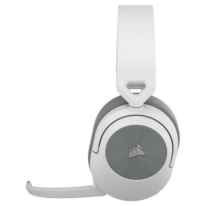 Headset Gaming CORSAIR HS55 Wireless (WirelessBluetooth - Over Ear - 50 mm - Branco) — miniatura 4