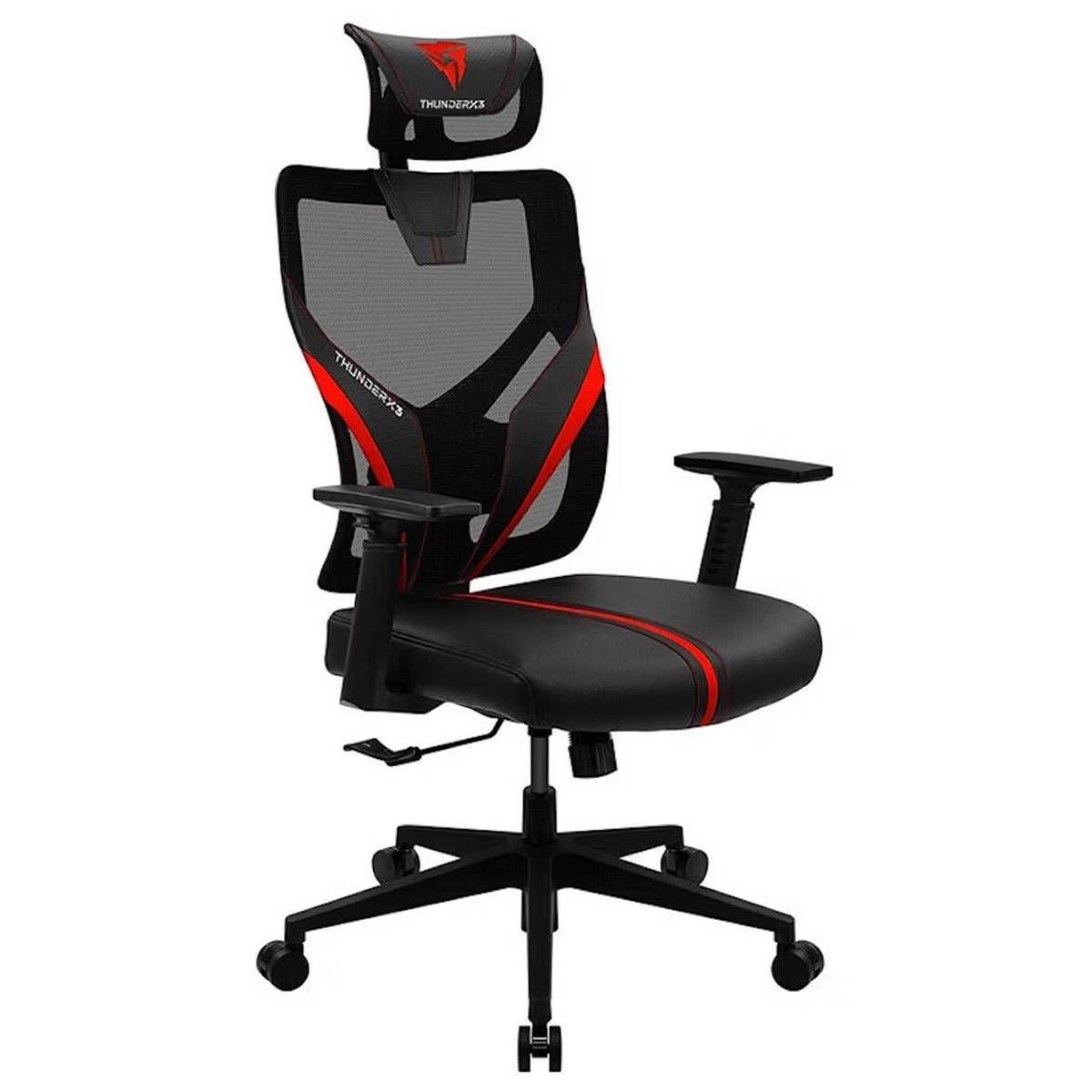 Cadeira Gaming THUNDERX3 Yama 1 (Universal - Vermelho/Preto) — miniatura 2