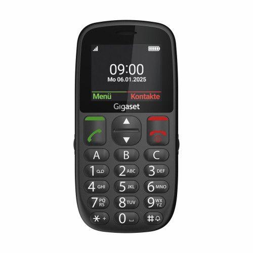 Telefone para Seniores GIGASET GL395 (32MB/32MB - SIM único - 220 x 176 pixels - Preto)