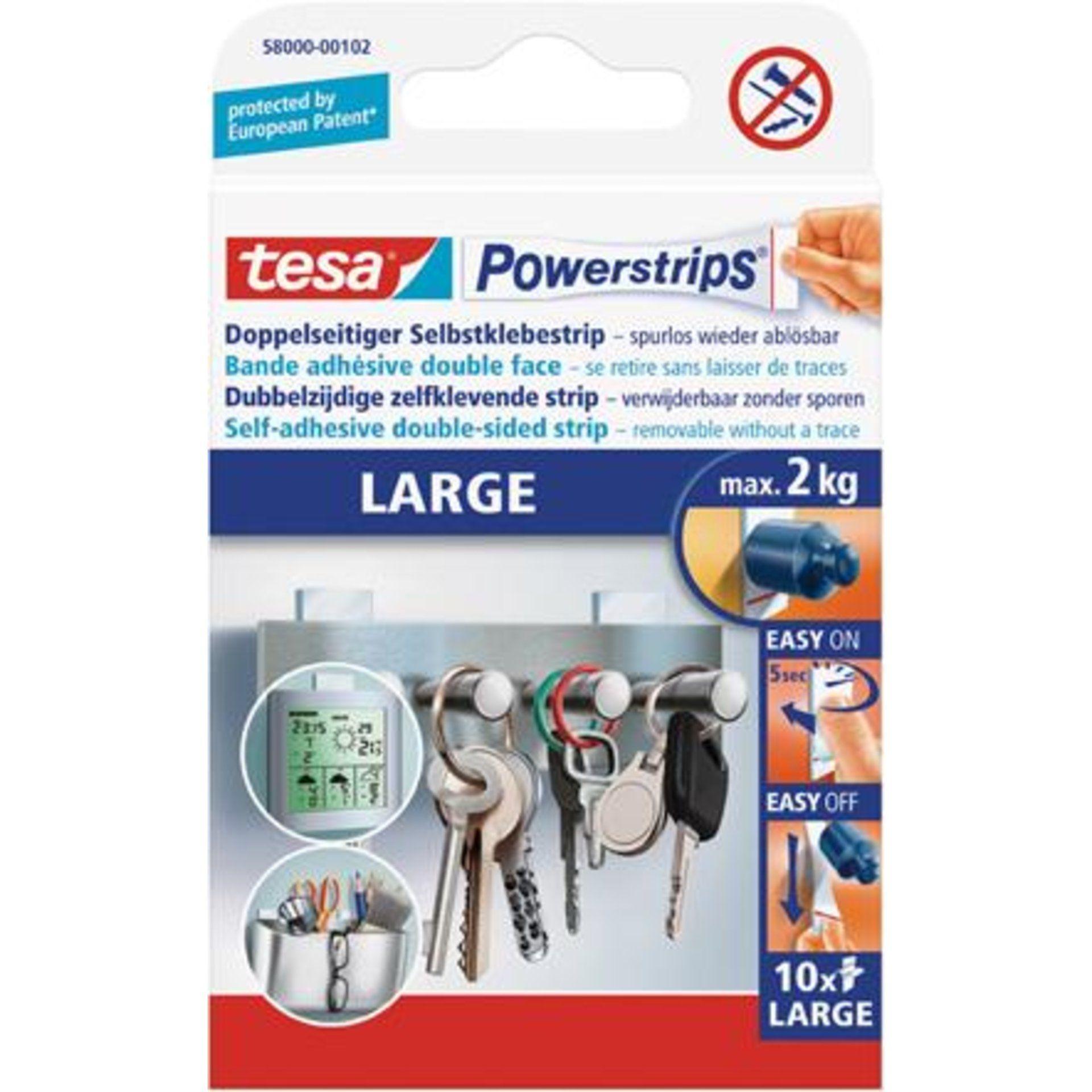 Tiras de Fixação TESA Powerstrips Large (20 x 50 mm - Branco) — miniatura 2
