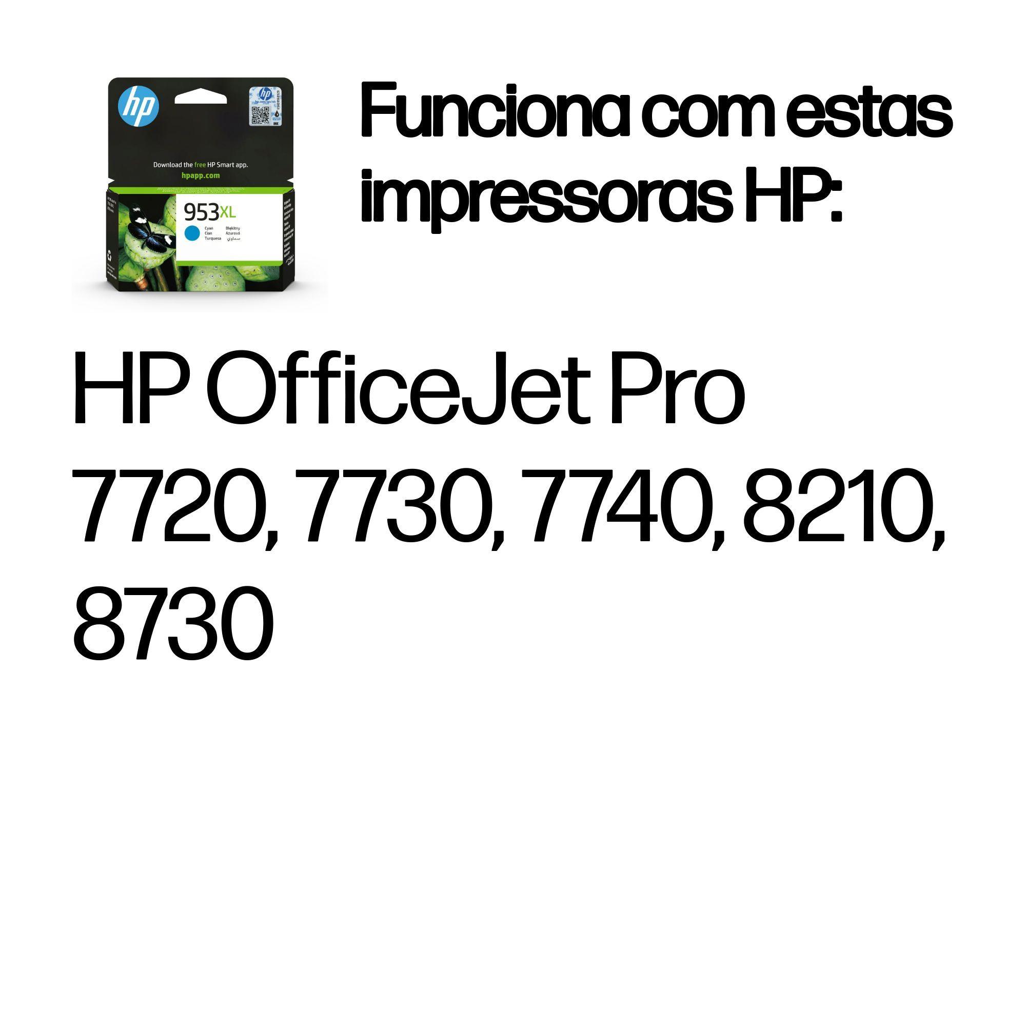 Tinteiro HP 953XL F6U16AE (1450 páginas - Ciano), miniatura 2