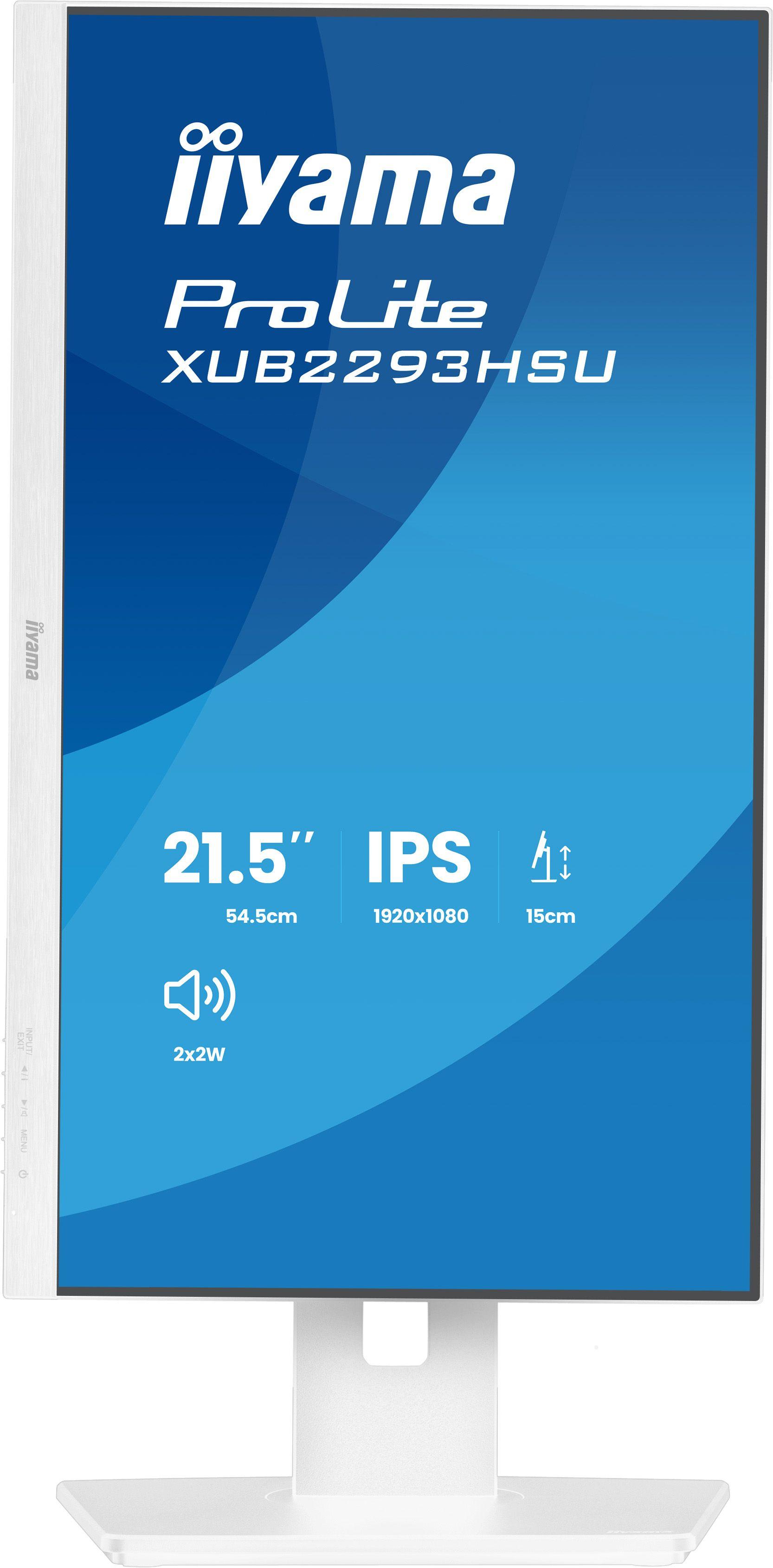 Monitor IIYAMA ProLite XUB2293HSU-W7 (21,5" - IPS - 100 Hz - Branco) — miniatura 2
