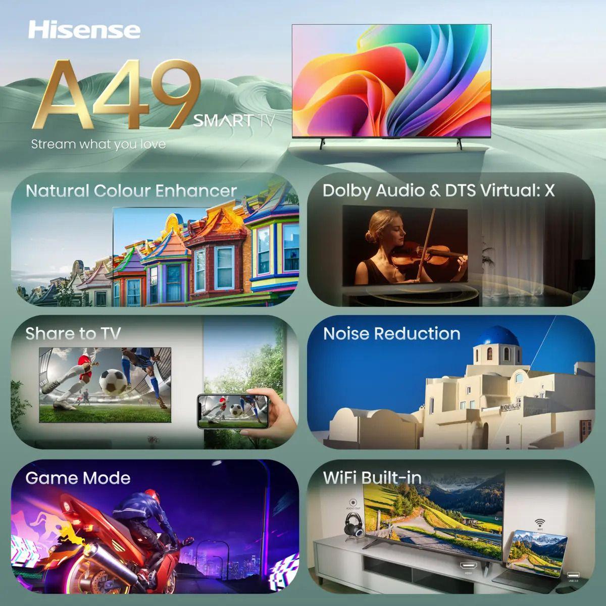 Televisão HISENSE TV 40A49S (40" - DLED - Full HD - Preto), miniatura 9