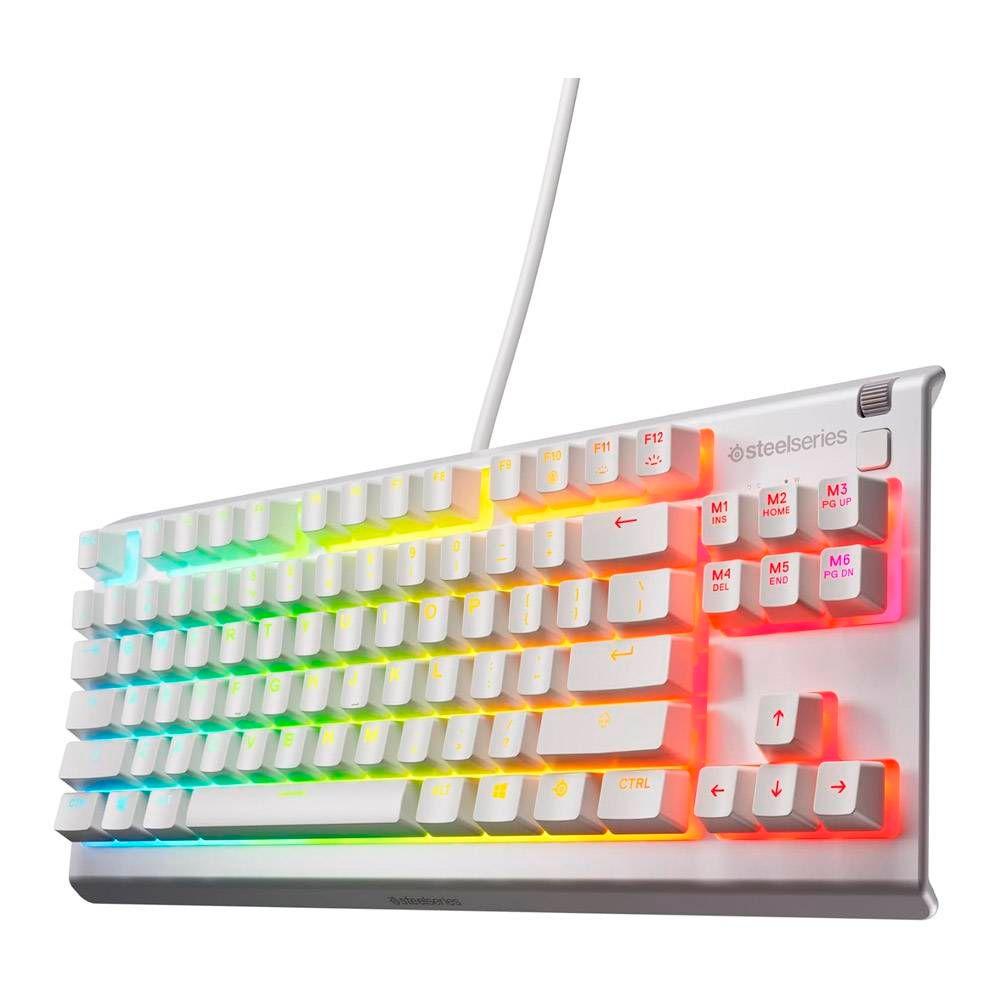 Teclado STEELSERIES Apex 3 TKL (Inglês - Magnetic-mechanical key switch - 80 - Branco) — miniatura 4