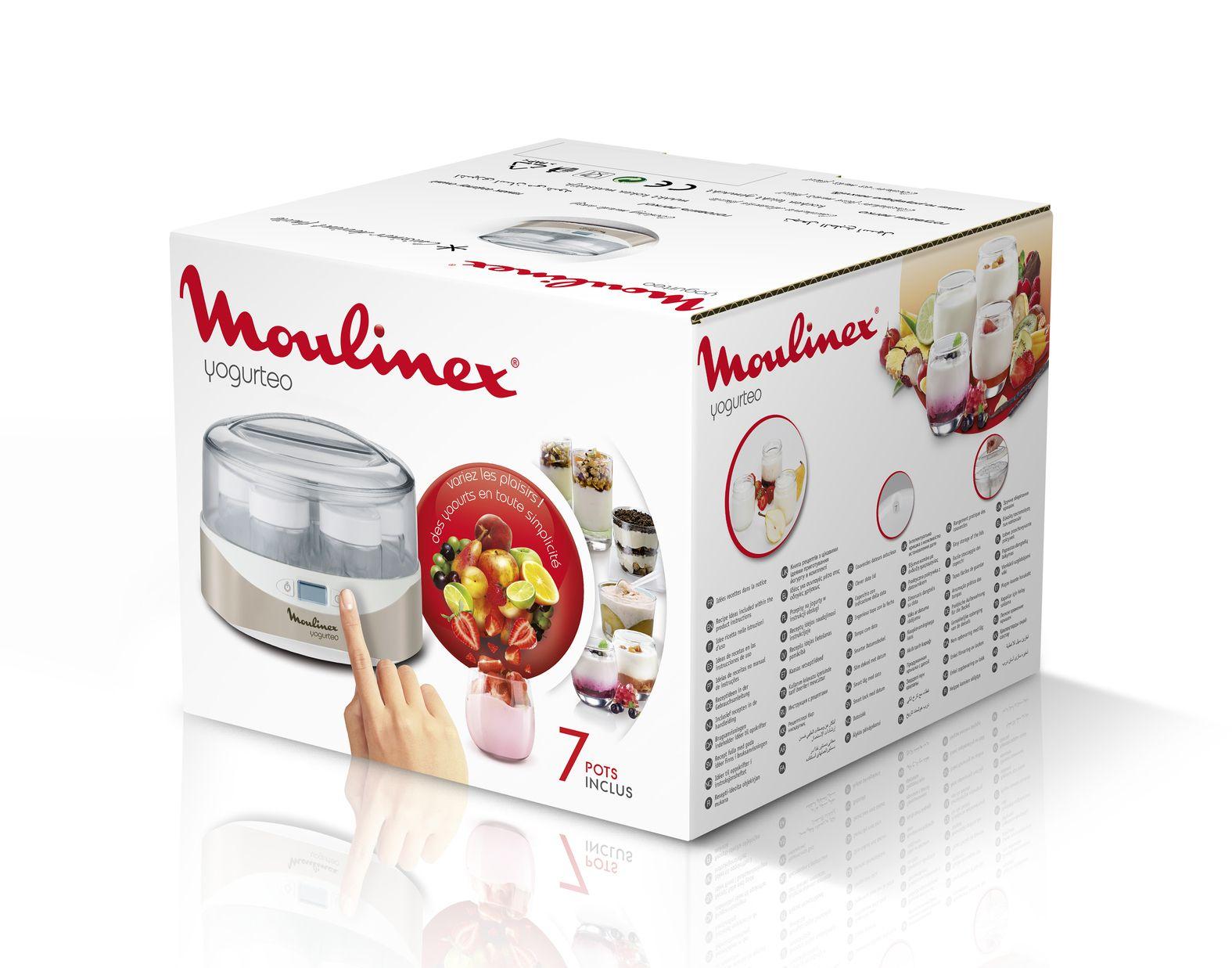 Iogurteira MOULINEX YG231E32 (Altura 19 cm - Prateado), miniatura 4