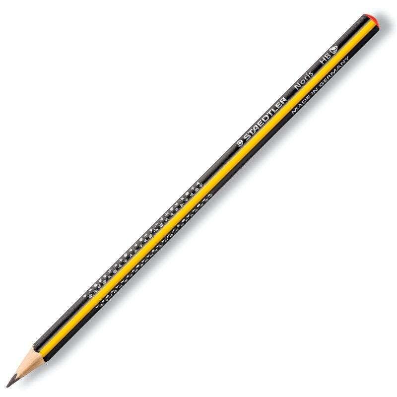 Lápis de Grafite STAEDTLER Noris 183 (WOPEX - Amarelo e Preto)