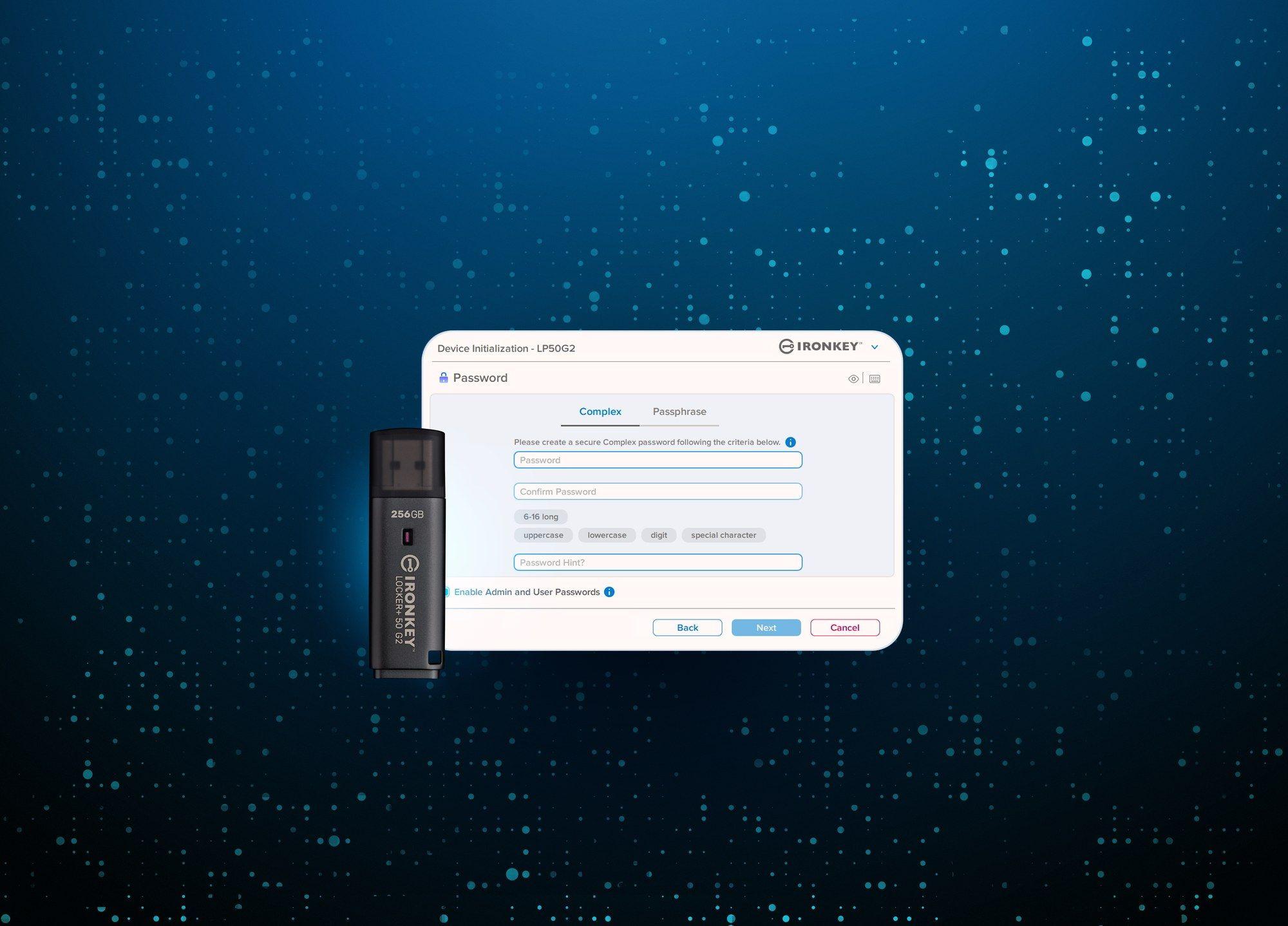 Pen USB KINGSTON IronKey Locker+ 50 G2 (Com tampa - USB Type-A - 3.2 Gen 1 - Preto), miniatura 6