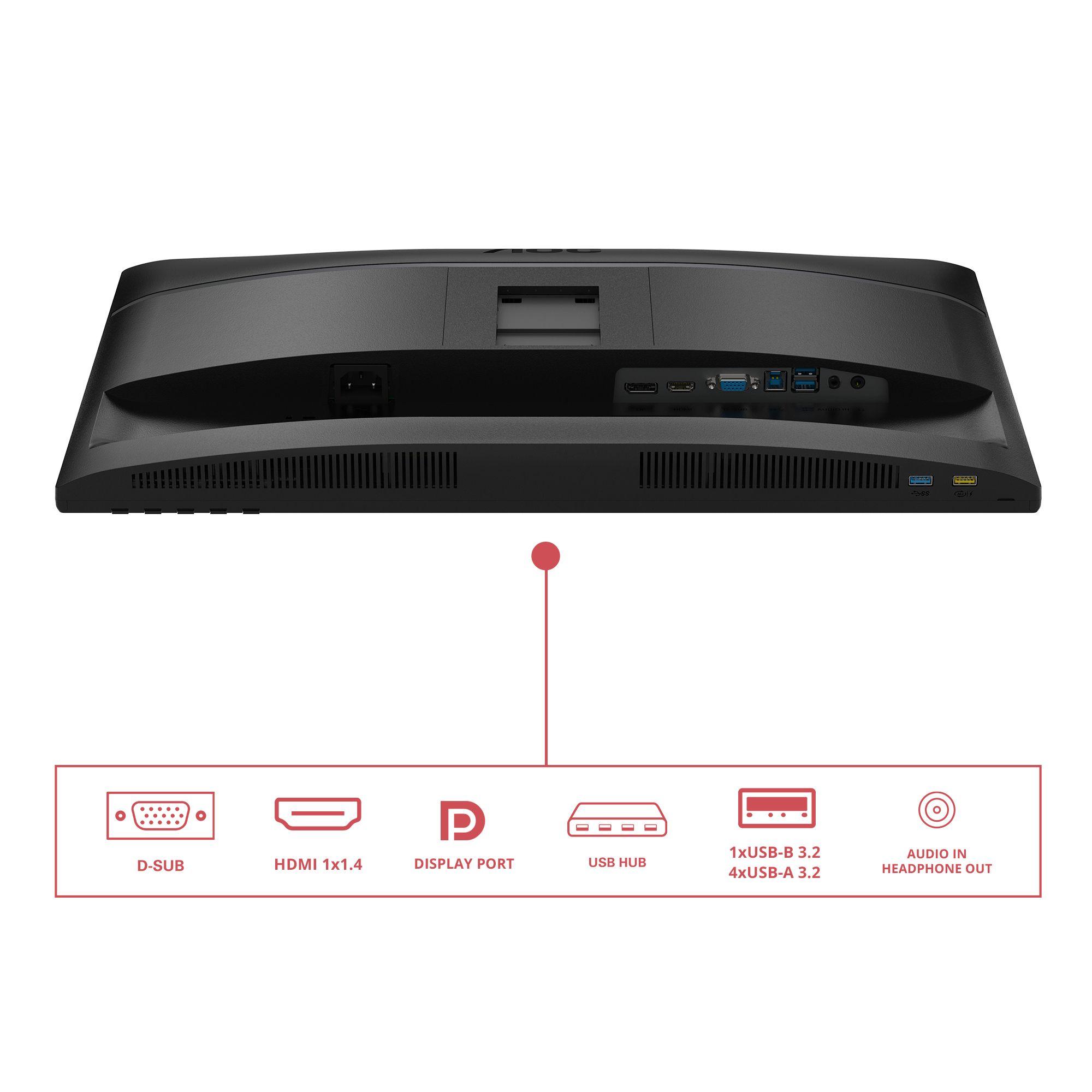 Monitor AOC 24E4U (23,8" - IPS - 120 Hz - Preto) — miniatura 5