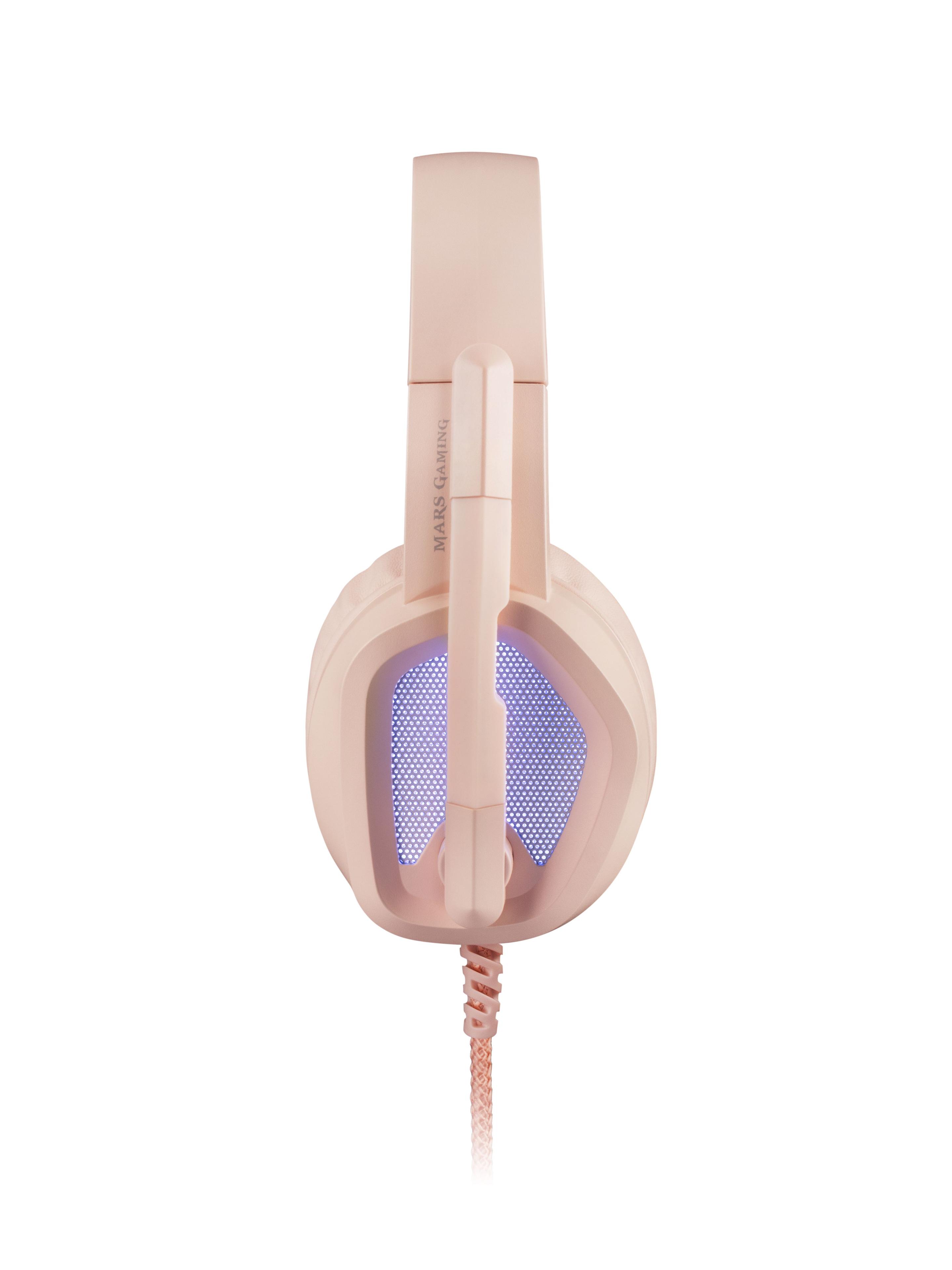 Headset Gaming MARS GAMING MH320 (Binaural - Com fios - Circum-aural - Rosa), miniatura 3