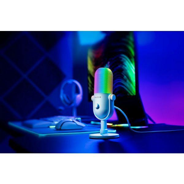 Microfone USB RAZER Seiren V3 Chroma (Microfone para PC - Com fios - USB - Branco), miniatura 4